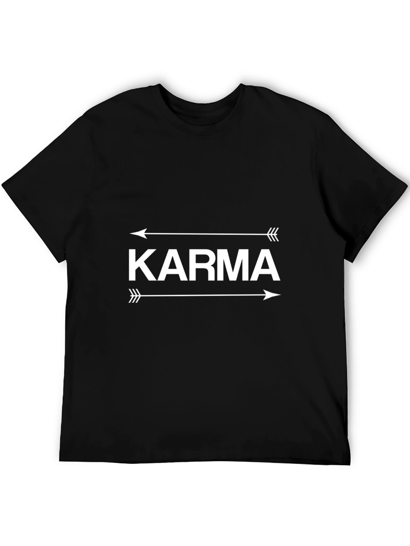 Karma Arrow Graphic Tee - Unisex Black T-Shirt