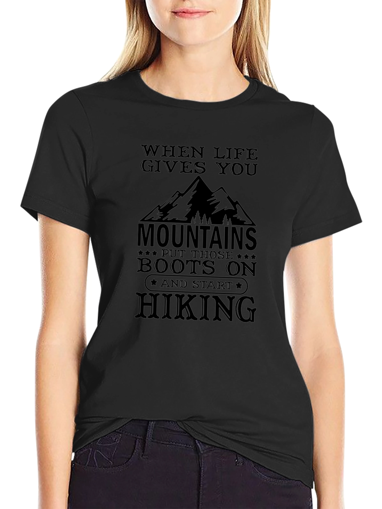 Mountain Hiking Graphic T-Shirt - Adventure Ready
