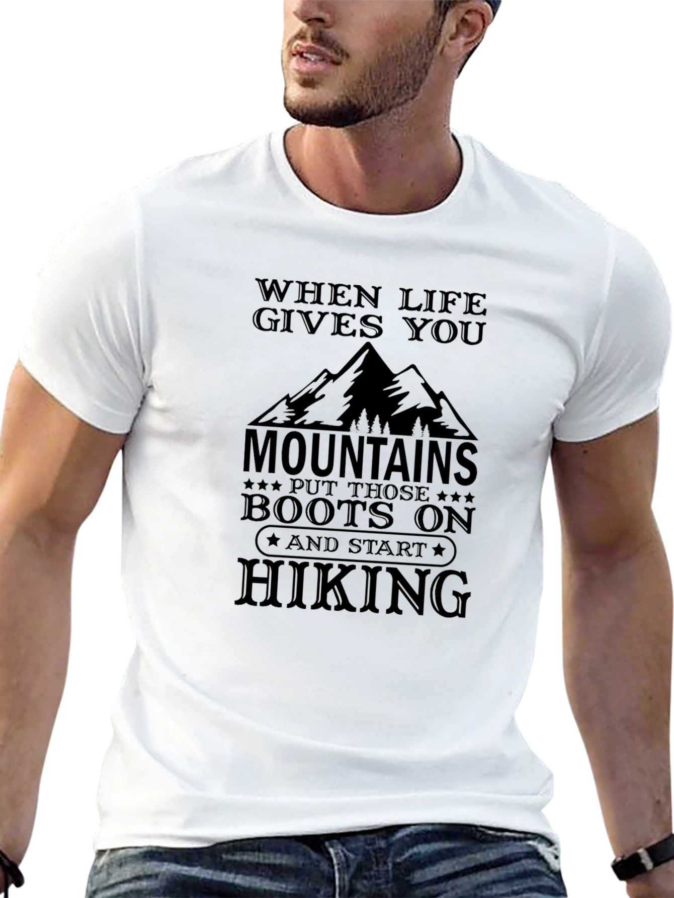 Mountain Hiking Graphic T-Shirt - Adventure Ready