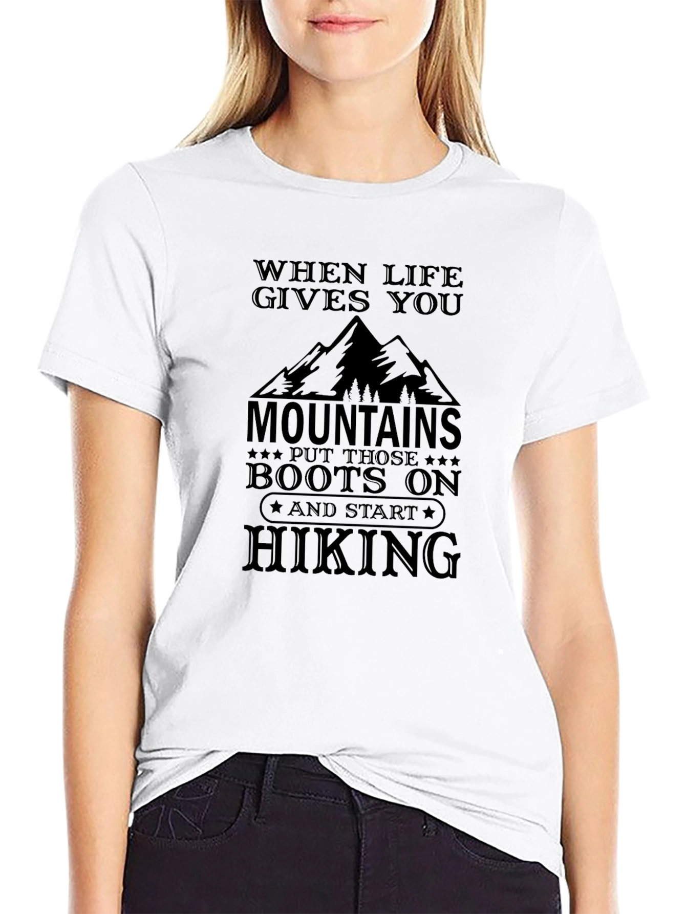 Mountain Hiking Graphic T-Shirt - Adventure Ready