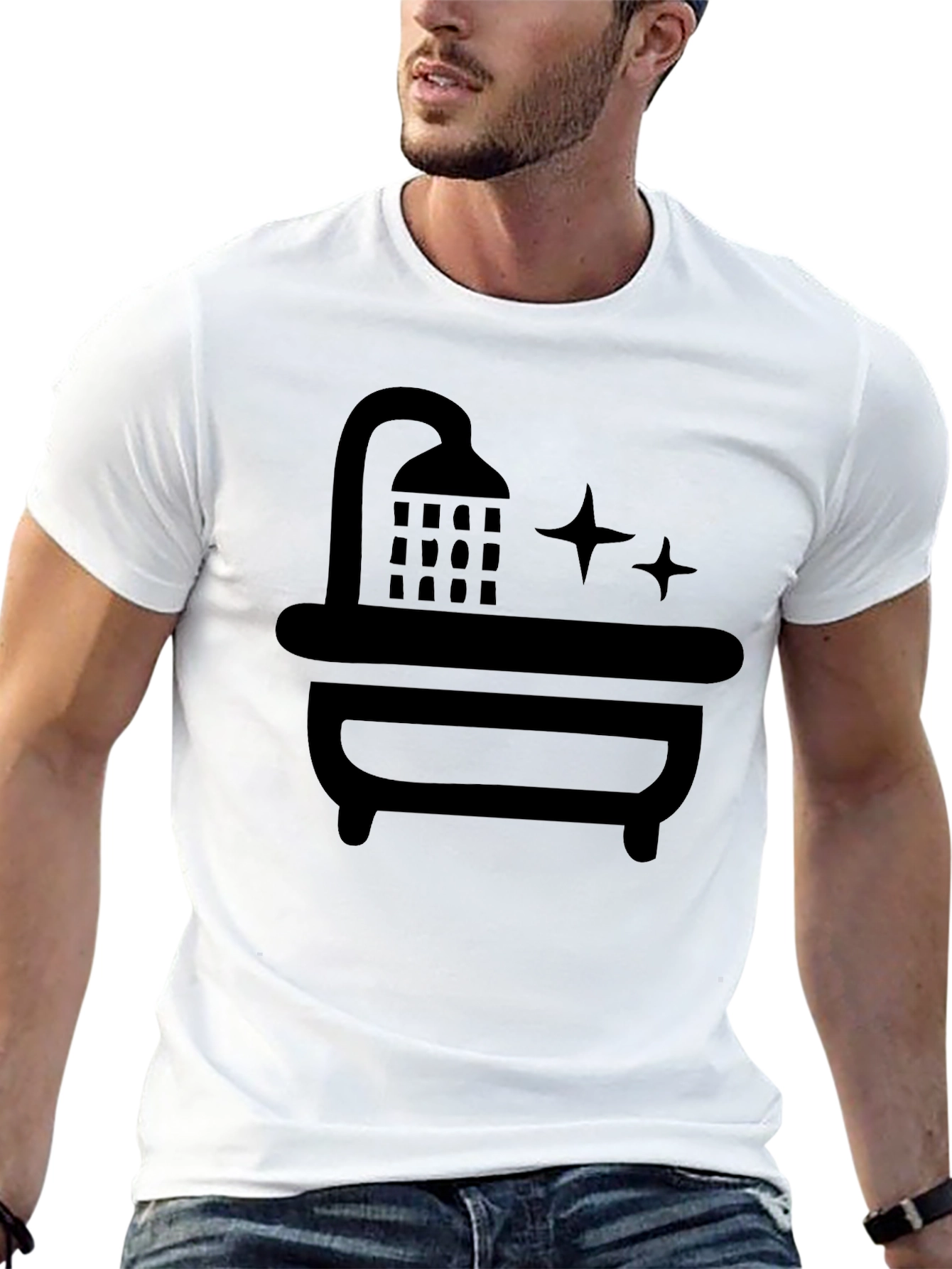 Shower Time T-Shirt - Relaxing Bath Design