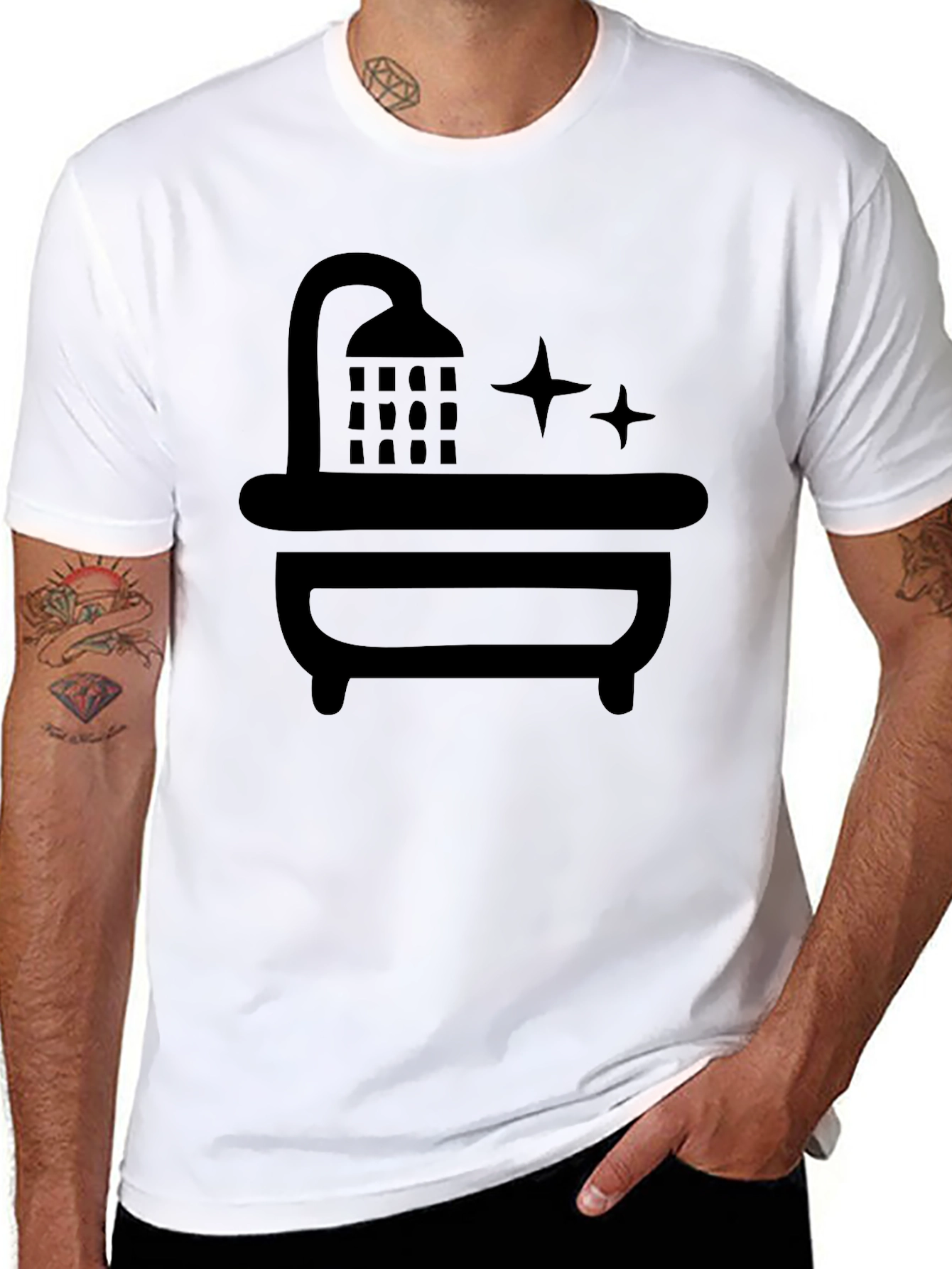 Shower Time T-Shirt - Relaxing Bath Design