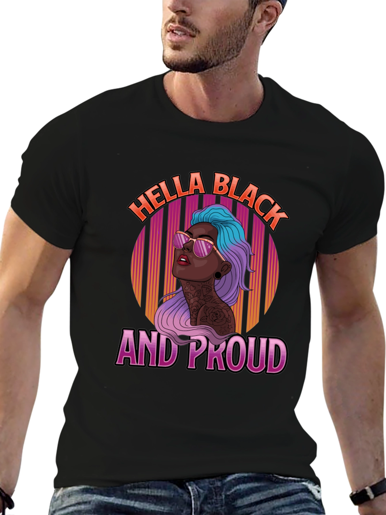 Hella Black and Proud Graphic T-Shirt