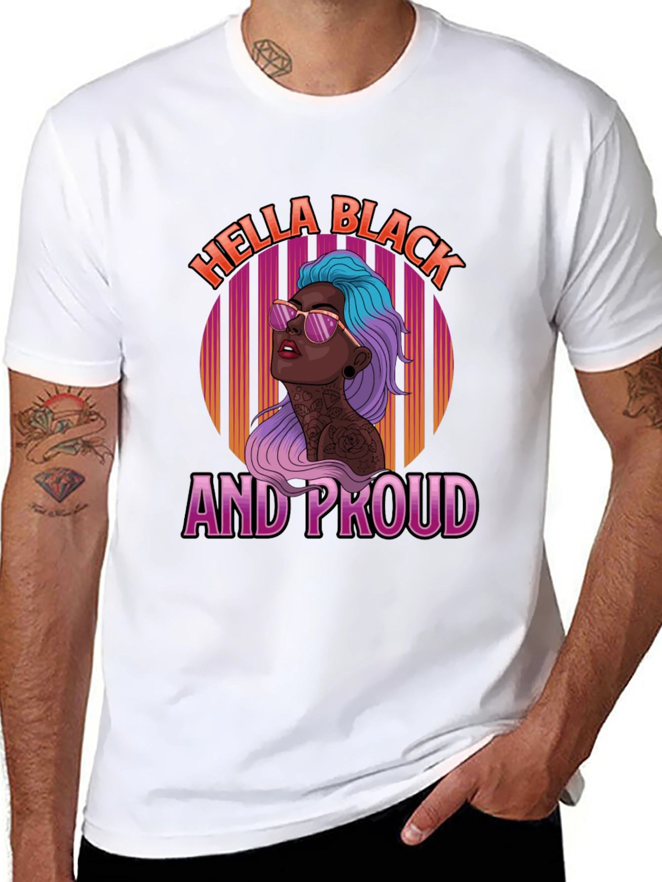 Hella Black and Proud Graphic T-Shirt