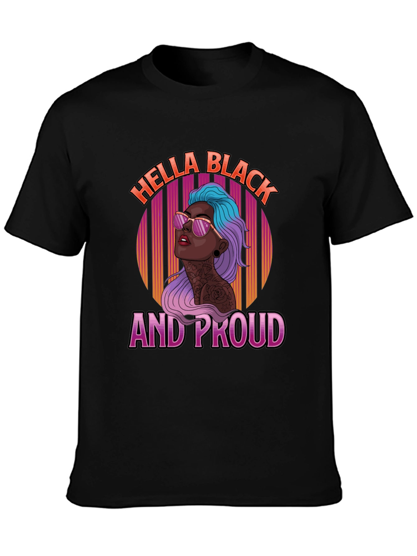 Hella Black and Proud Graphic T-Shirt
