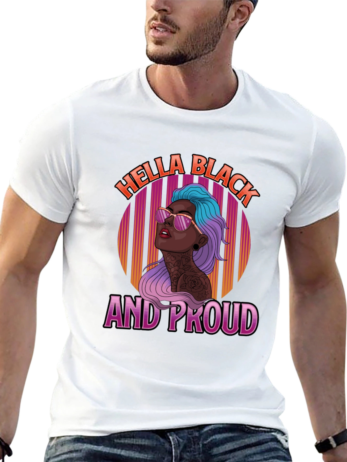 Hella Black and Proud Graphic T-Shirt