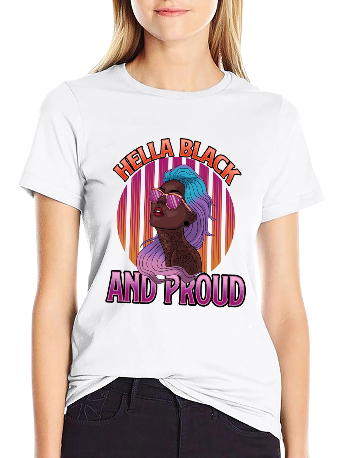 Hella Black and Proud Graphic T-Shirt