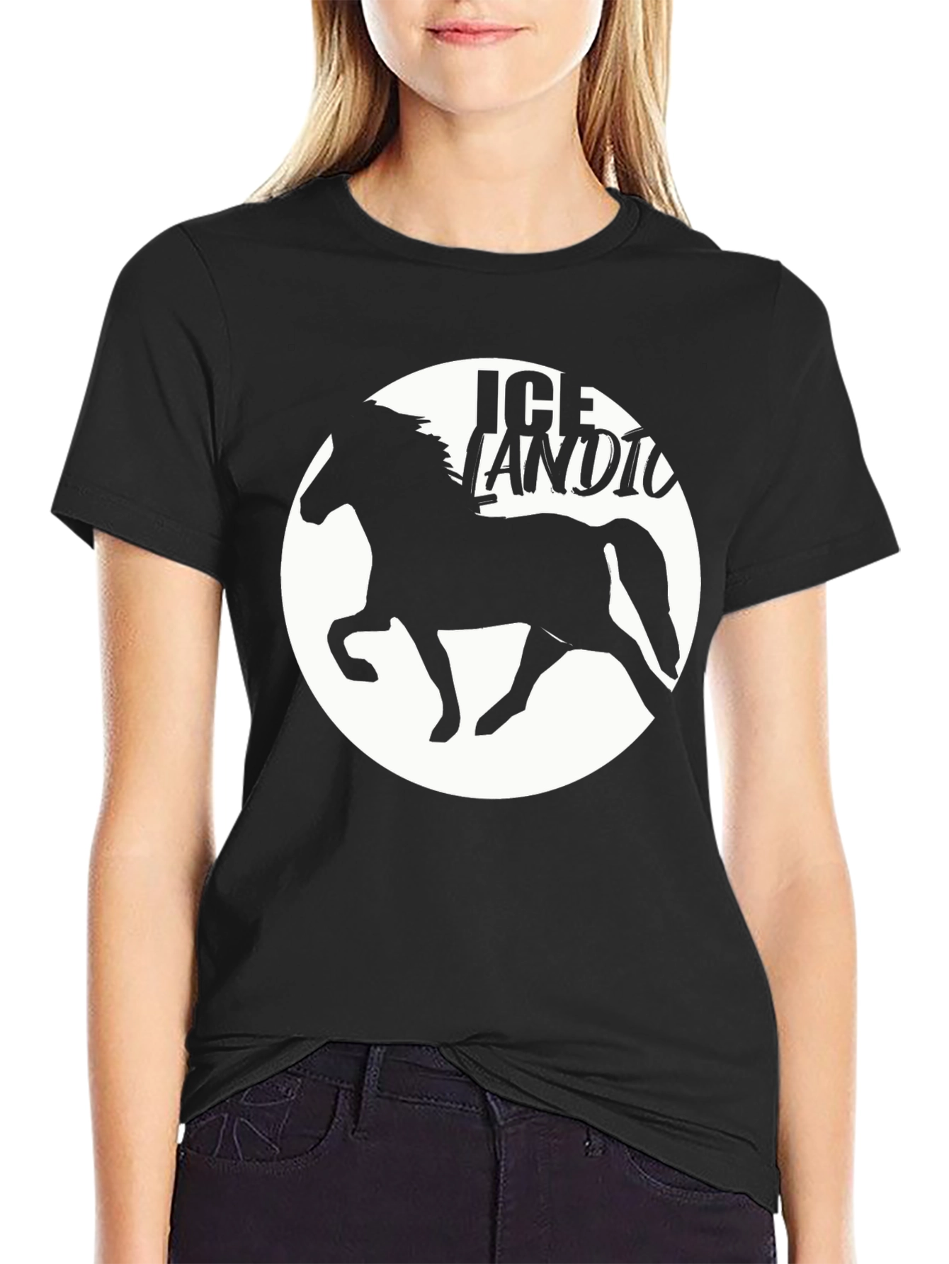 Icelandic Horse Silhouette T-Shirt