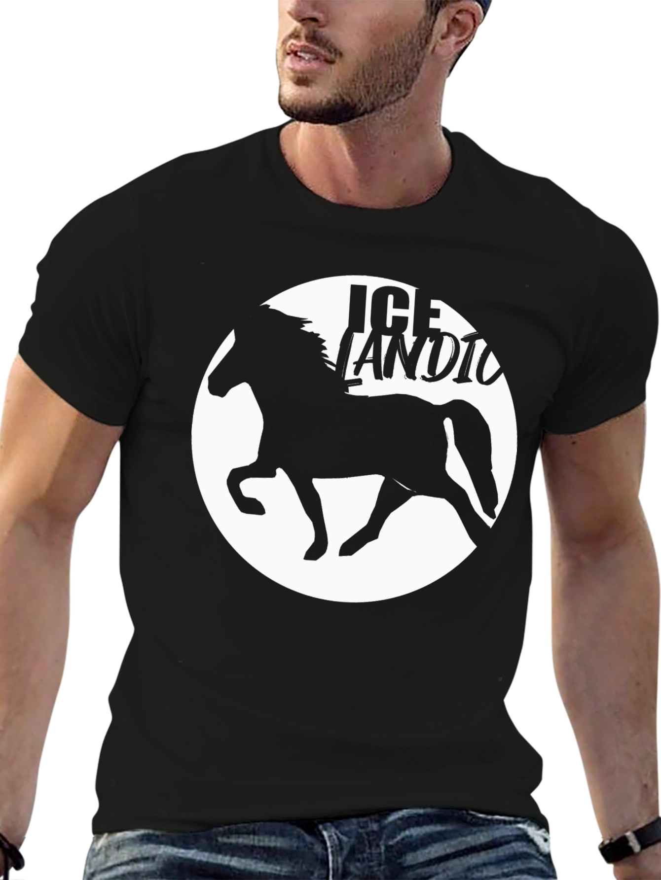 Icelandic Horse Silhouette T-Shirt