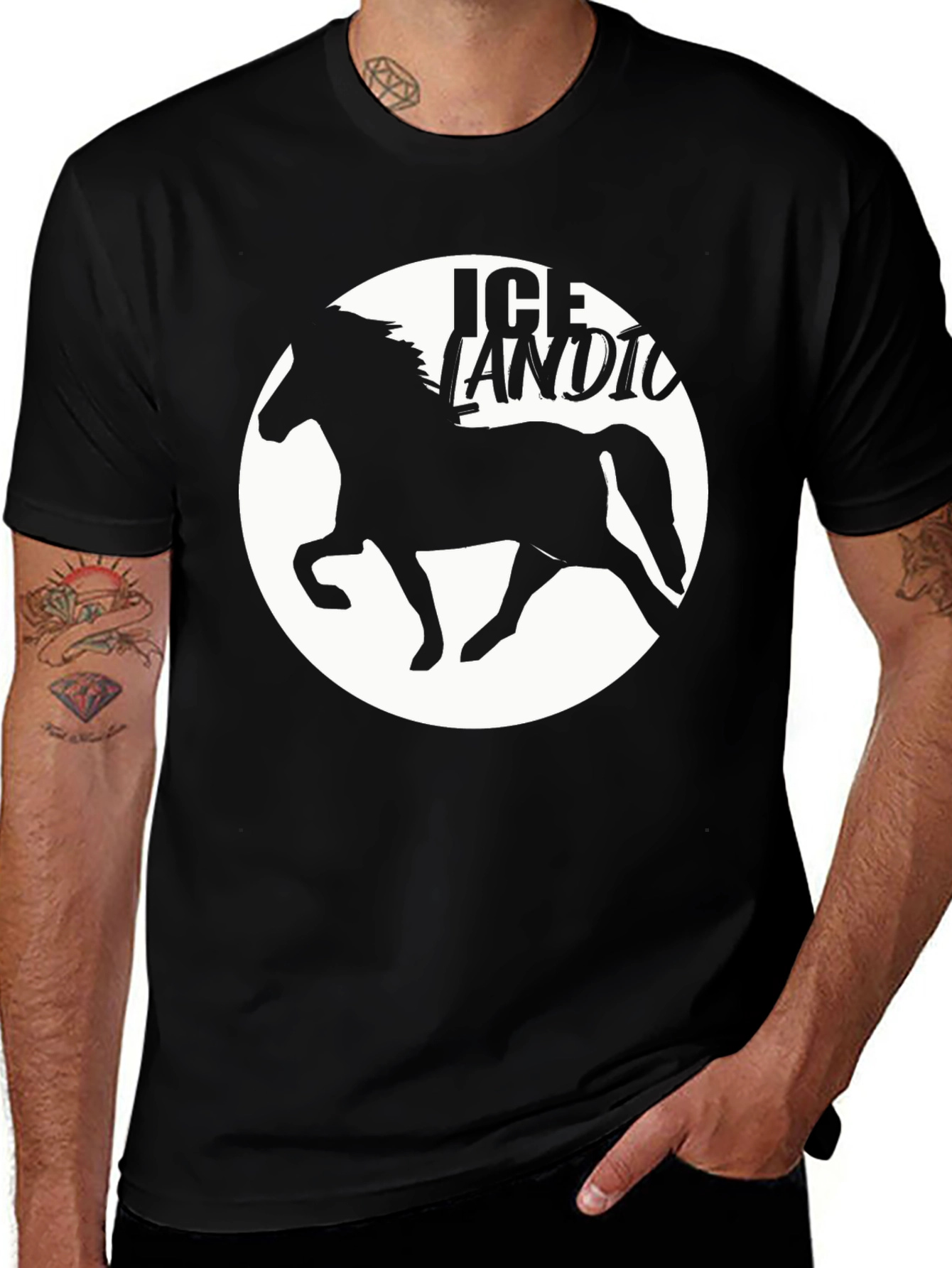 Icelandic Horse Silhouette T-Shirt