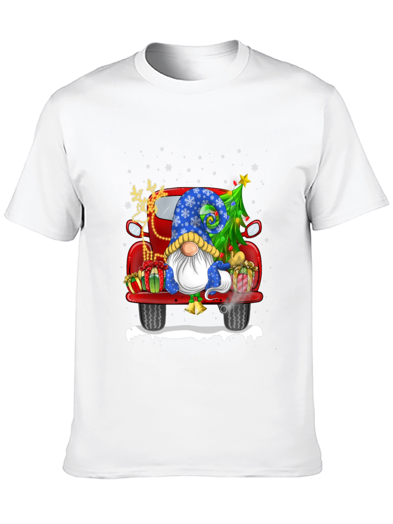 Festive Christmas Gnome Truck T-Shirt