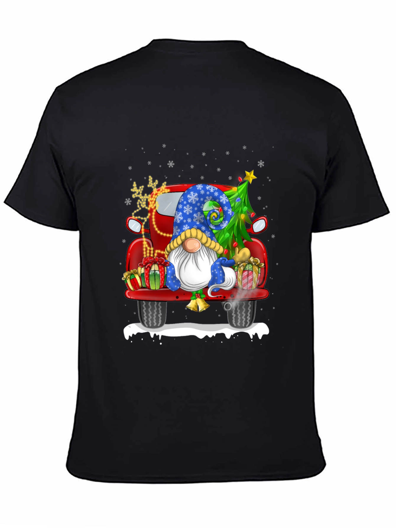 Festive Christmas Gnome Truck T-Shirt