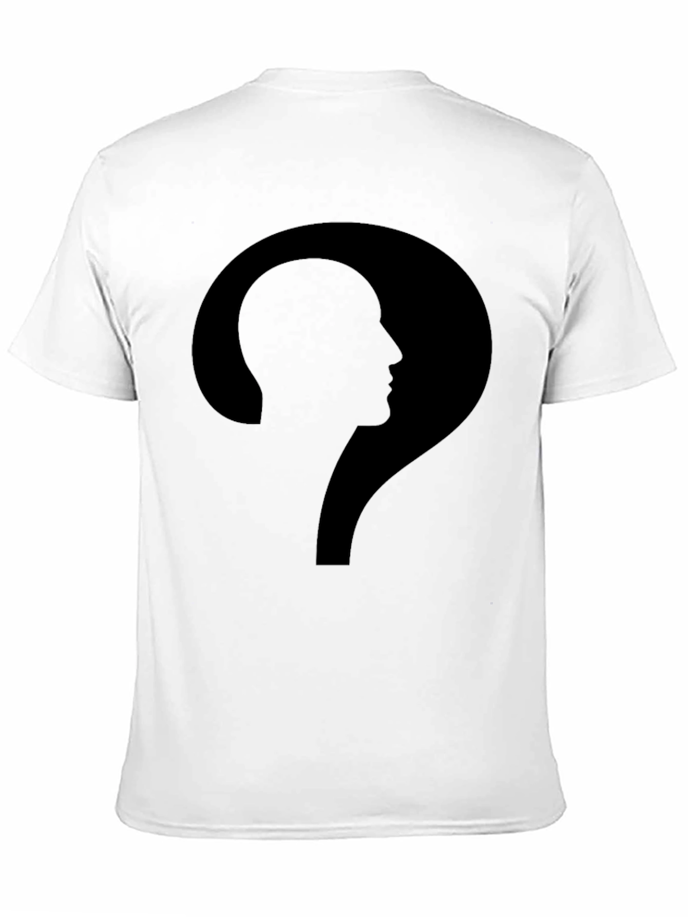Intriguing Silhouette Question Mark Graphic T-Shirt