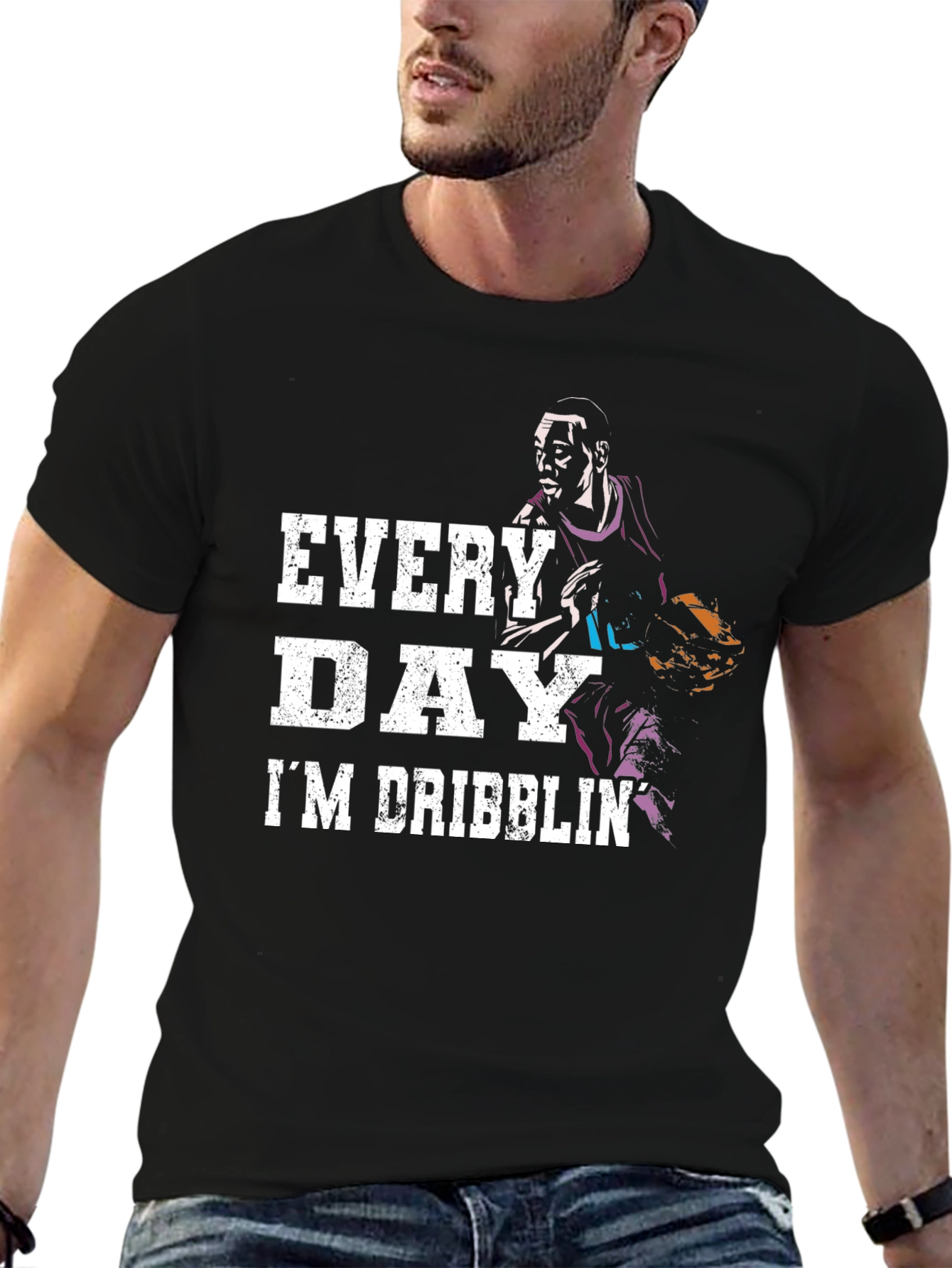 Every Day Im Dribblin Basketball T-Shirt