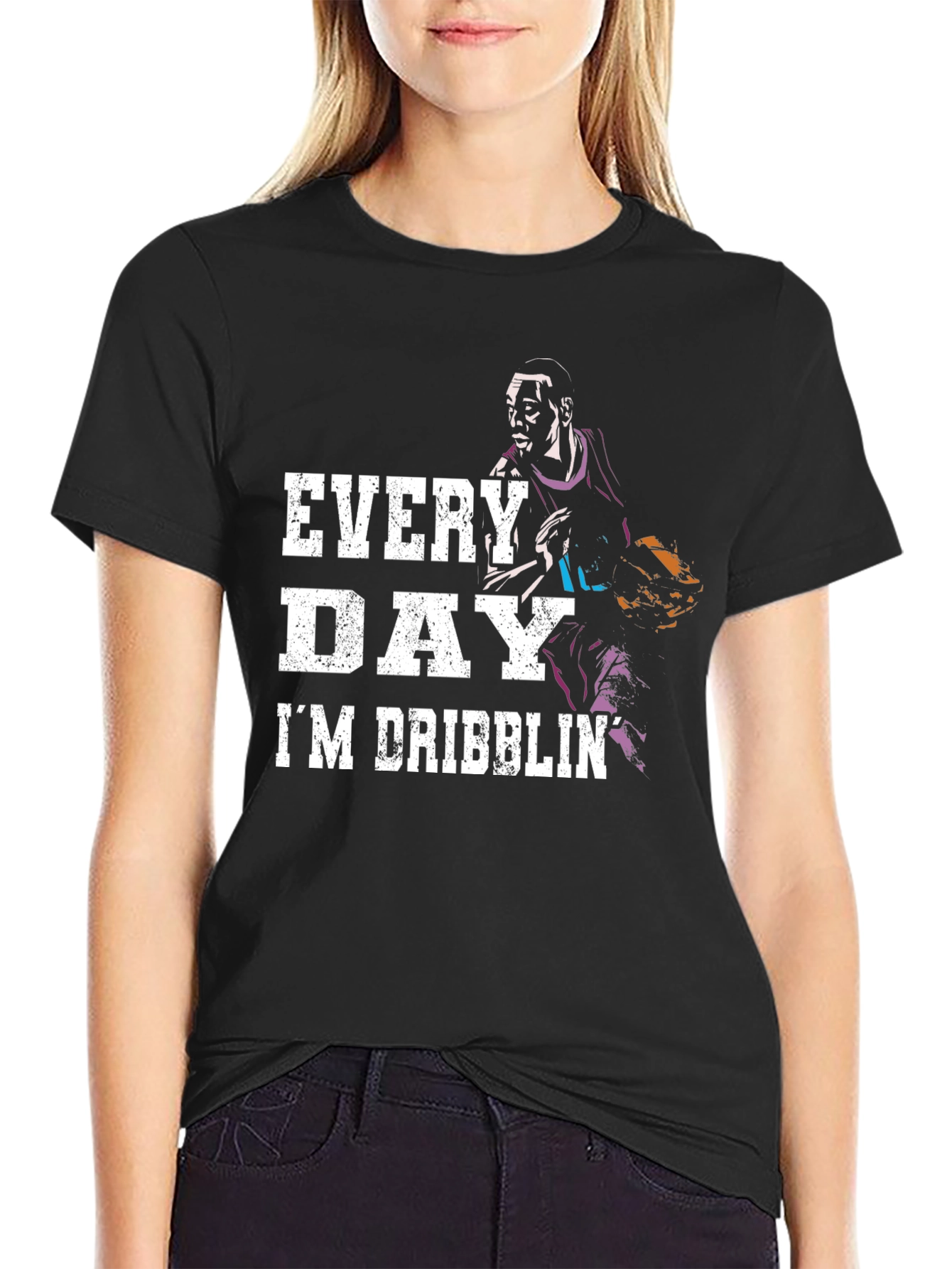 Every Day Im Dribblin Basketball T-Shirt