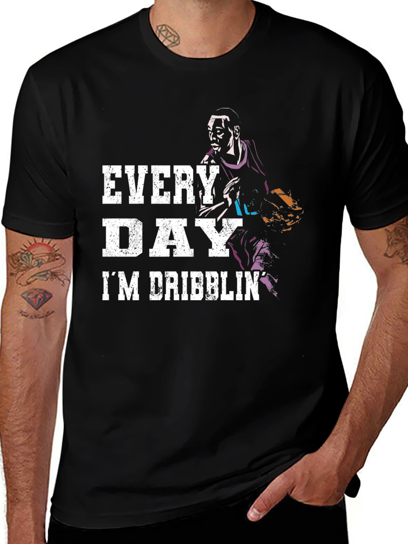 Every Day Im Dribblin Basketball T-Shirt