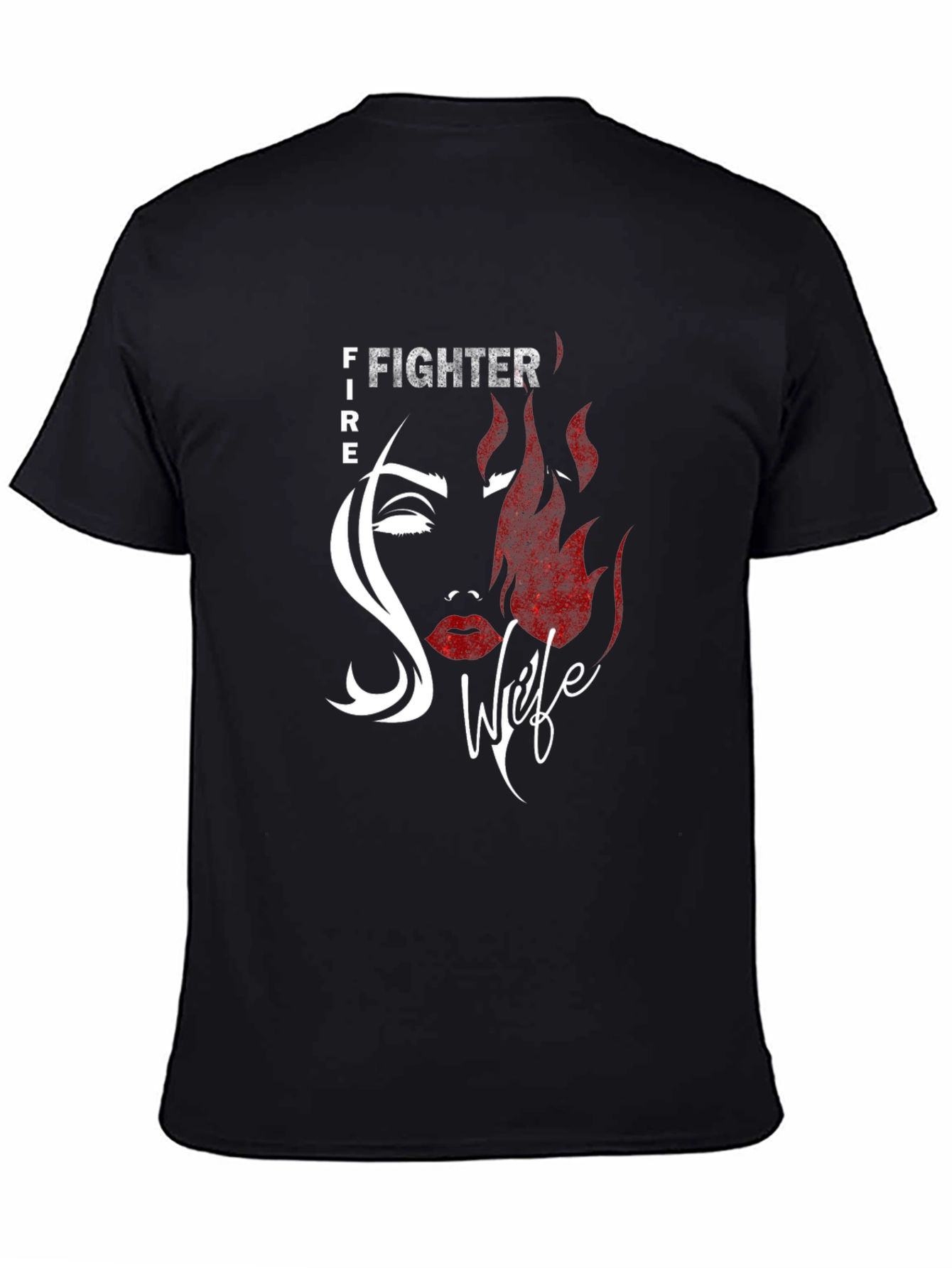 Firefighter Wife Graphic Tee - Black