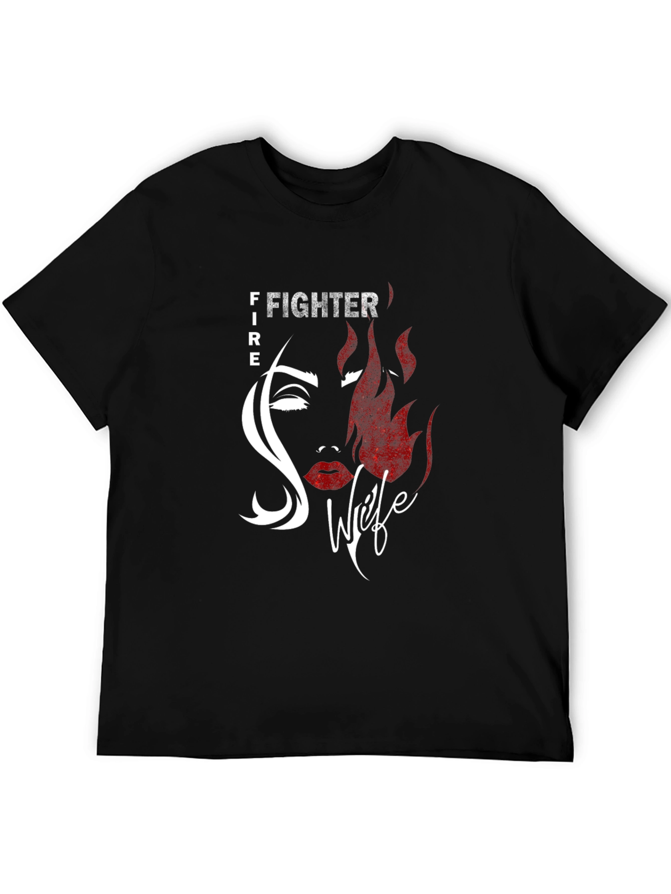 Firefighter Wife Graphic Tee - Black