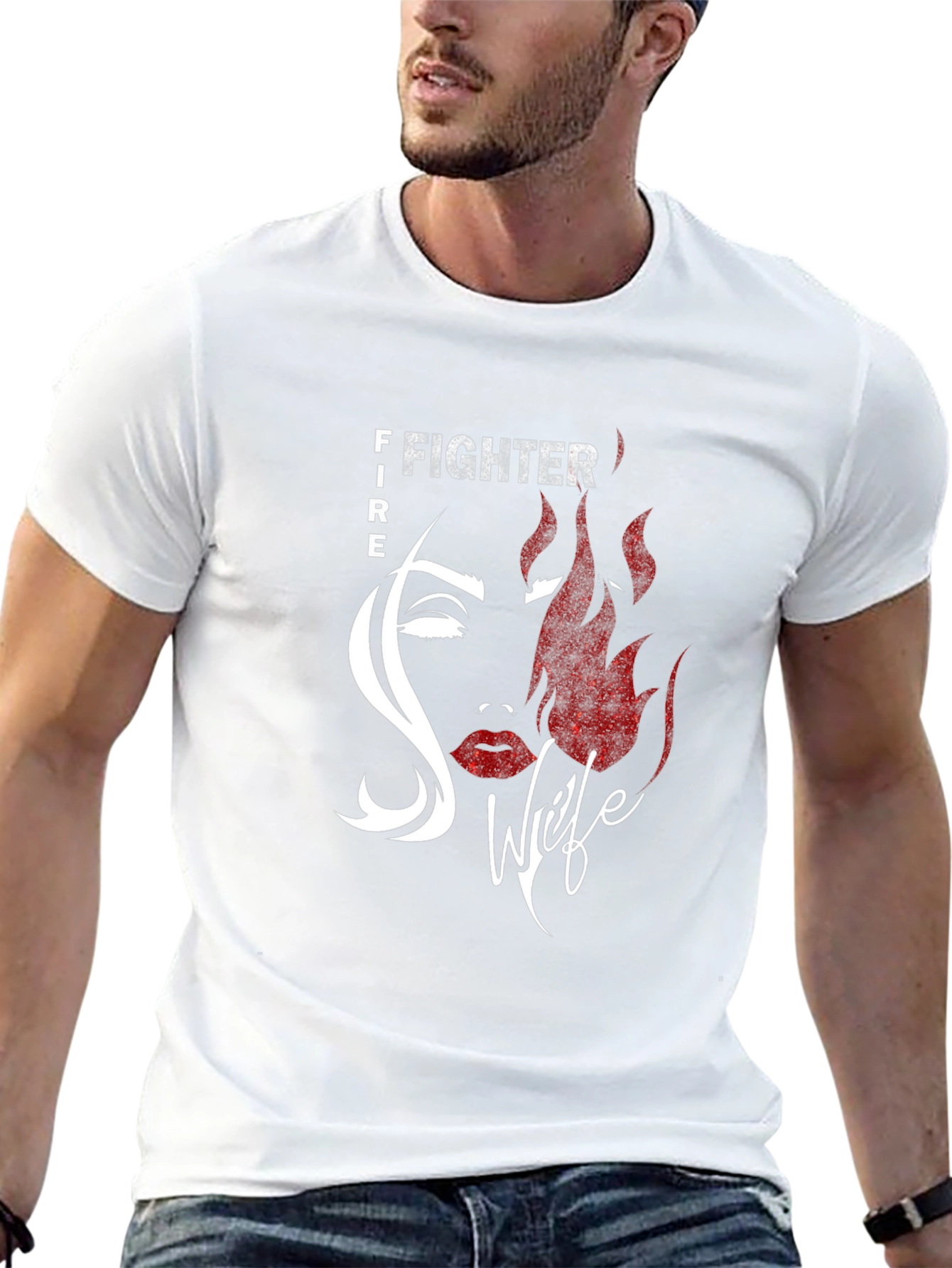 Firefighter Wife Graphic Tee - Black