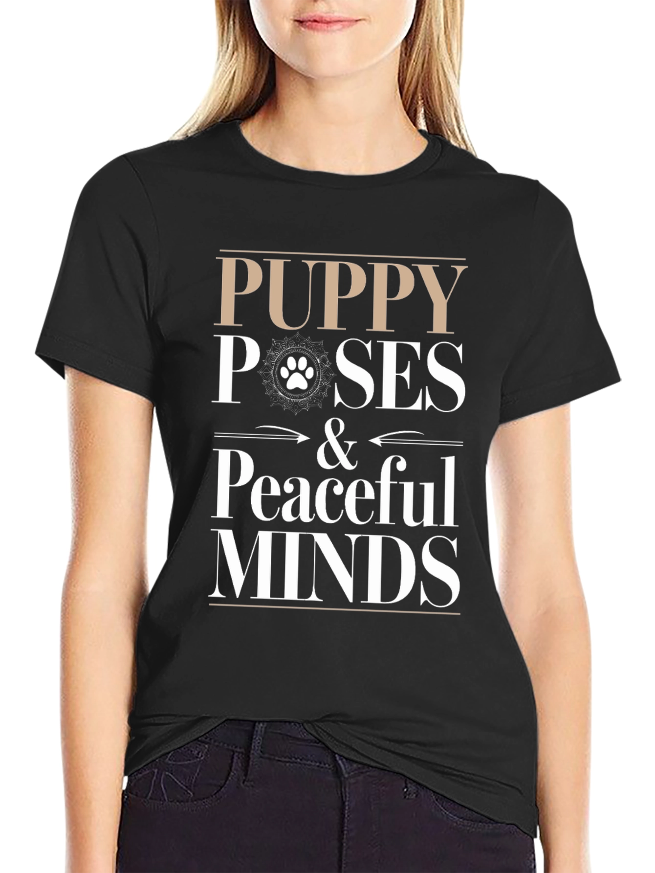 Puppy Poses & Peaceful Minds Graphic Tee