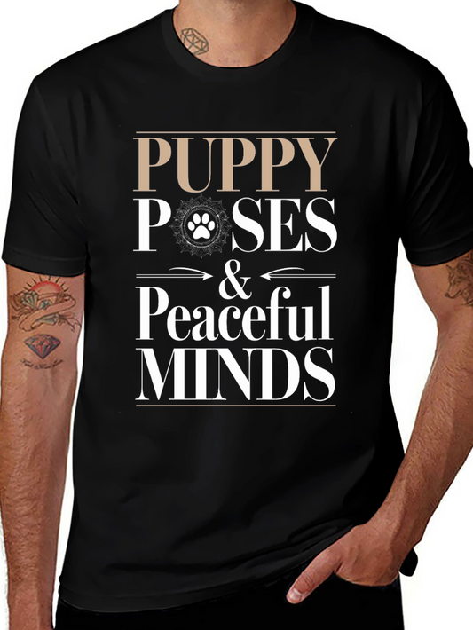 Puppy Poses & Peaceful Minds Graphic Tee