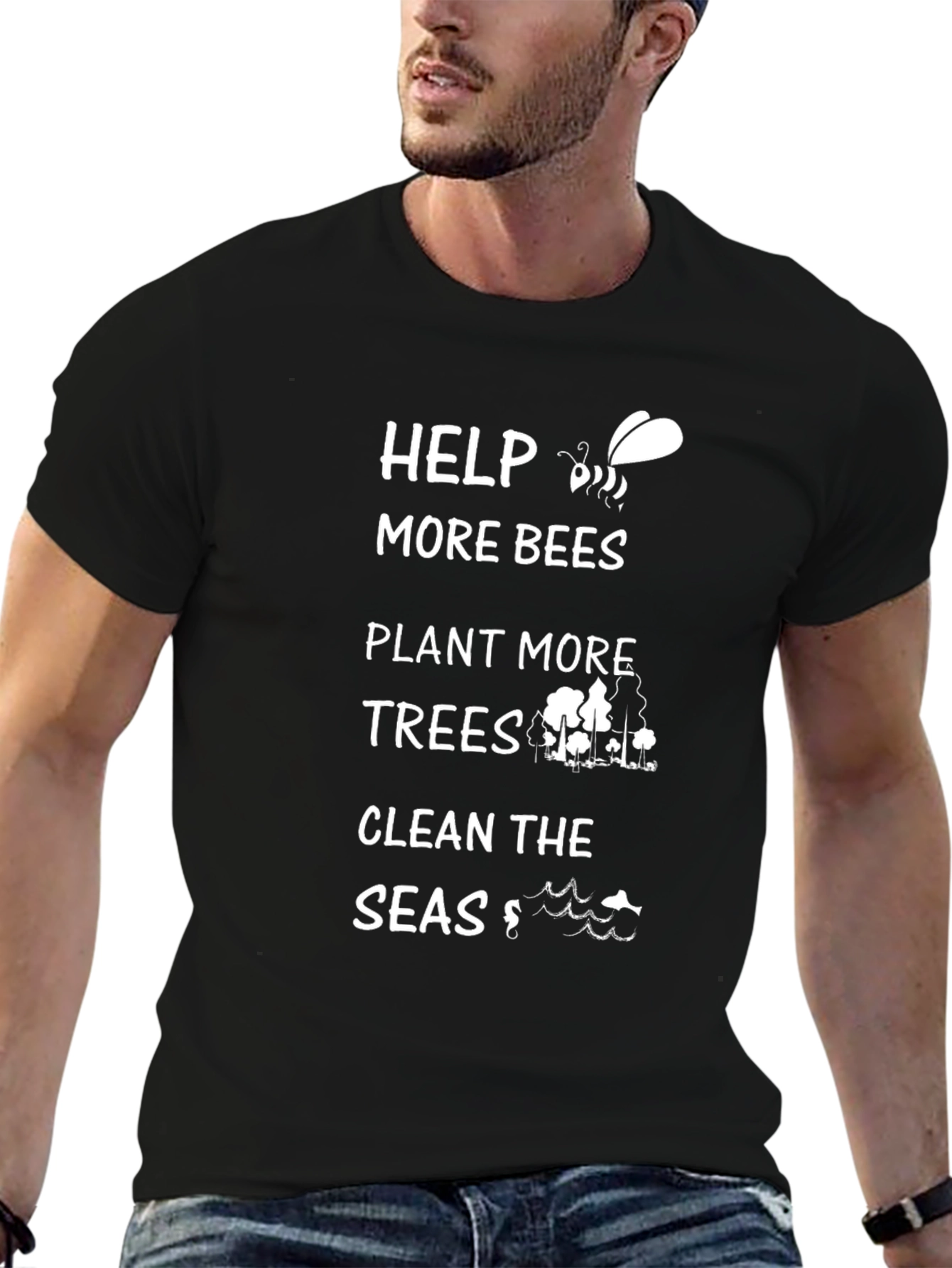 Eco-Friendly Graphic Tee: Help More Bees Plant Trees