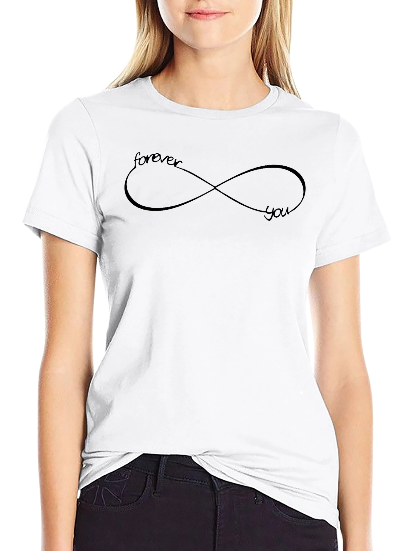 Forever You Infinity Symbol Graphic T-Shirt