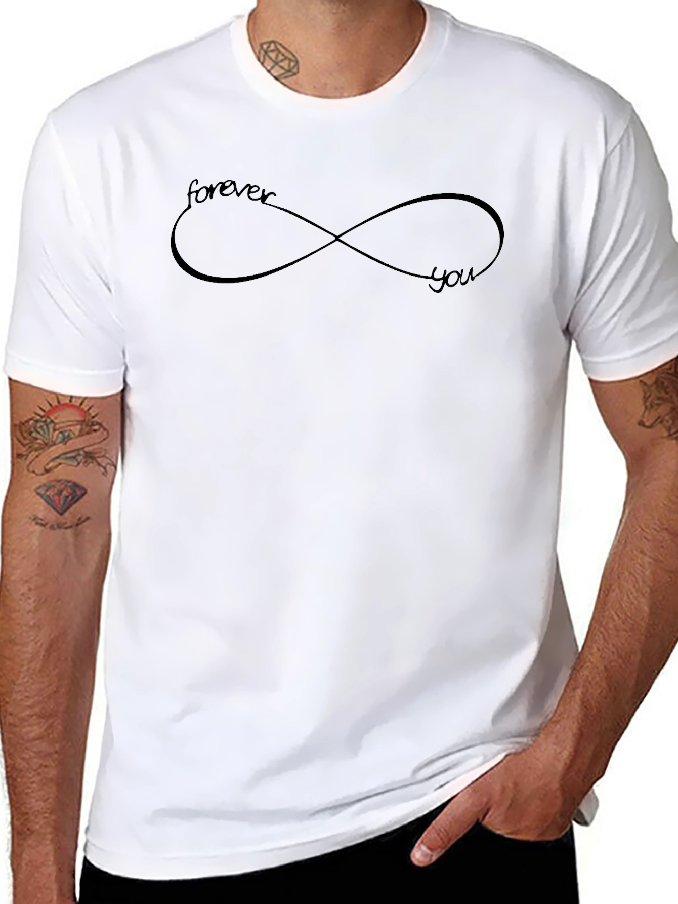 Forever You Infinity Symbol Graphic T-Shirt