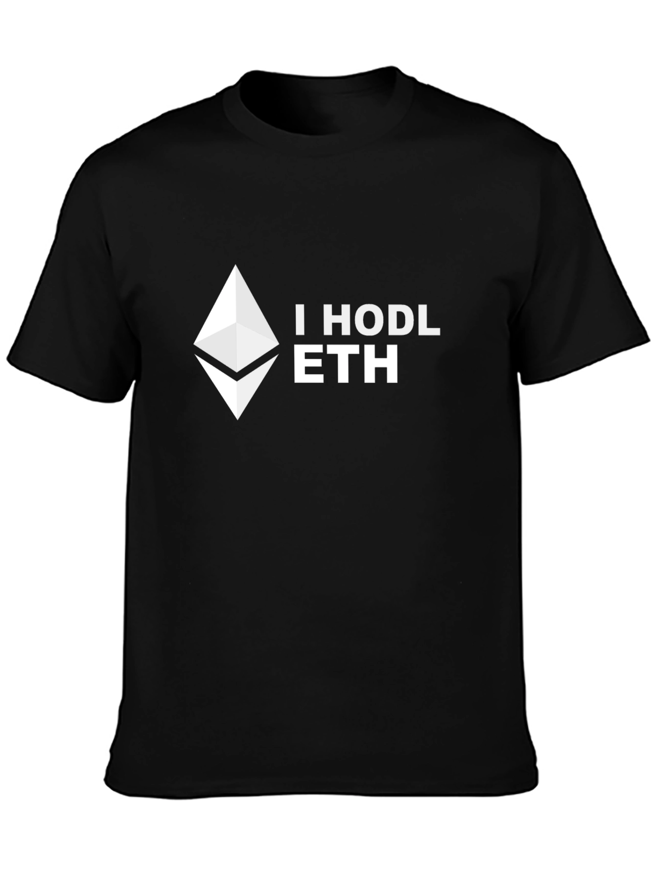 I HODL ETH Crypto T-Shirt - Black