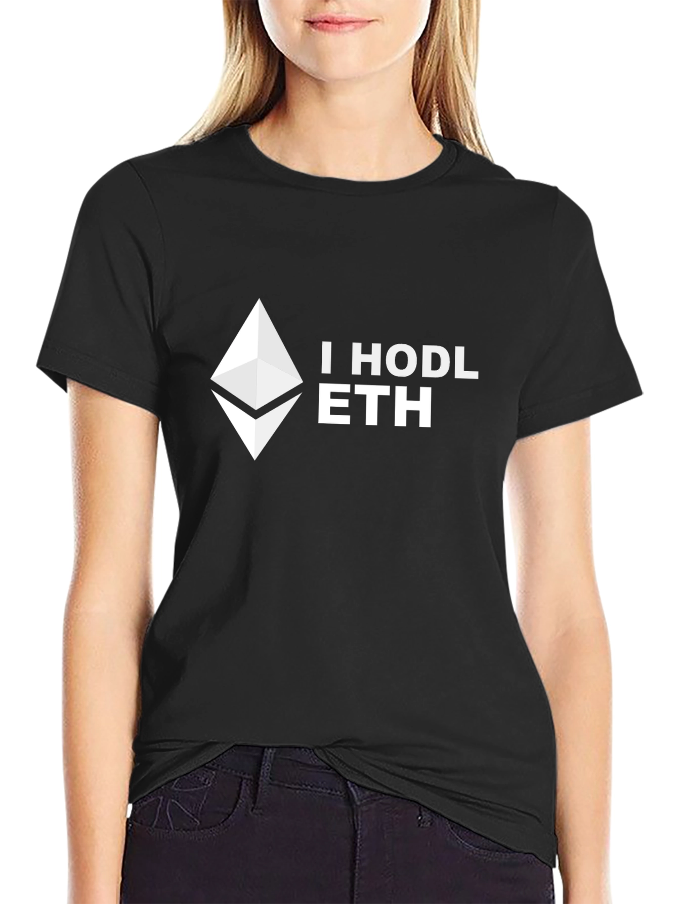 I HODL ETH Crypto T-Shirt - Black