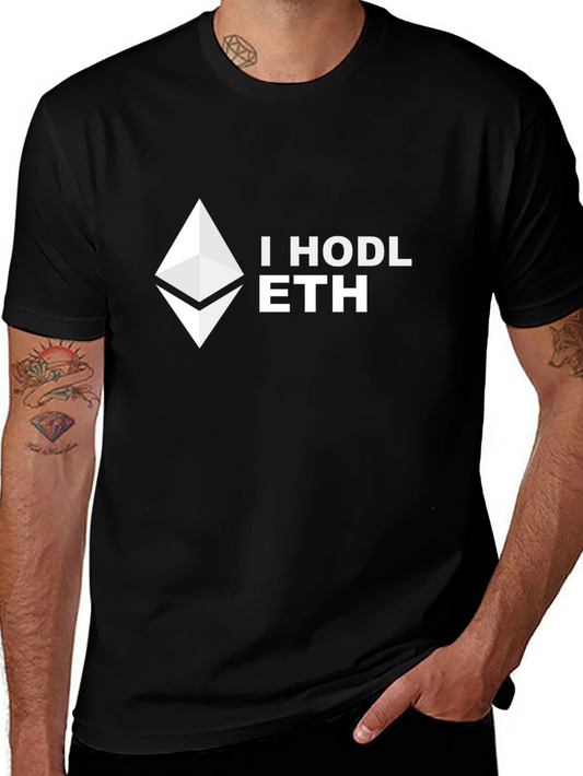 I HODL ETH Crypto T-Shirt - Black
