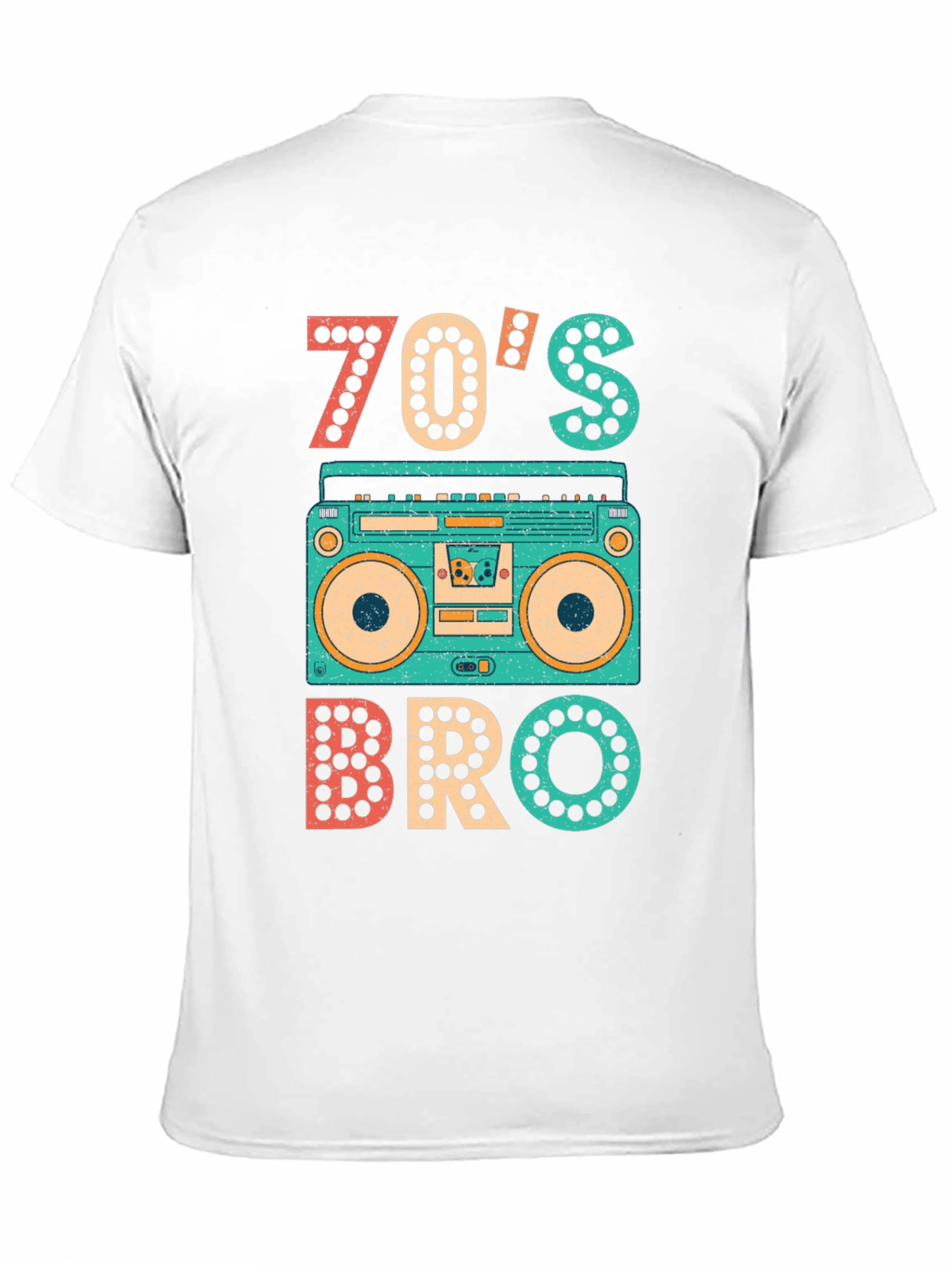 70s Bro T-Shirt - Retro Boombox Tee