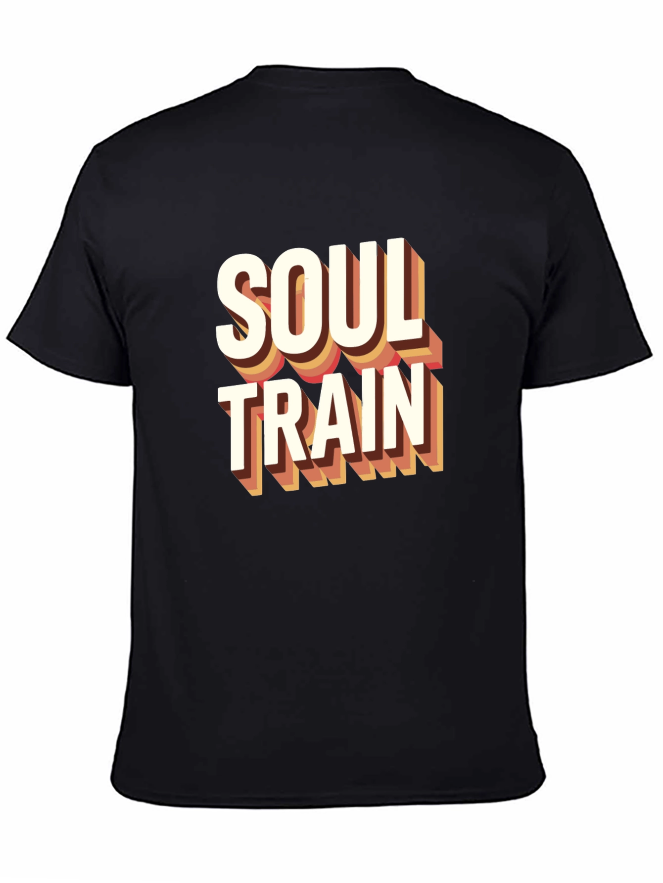 Soul Train Retro Graphic Tee - Black Cotton