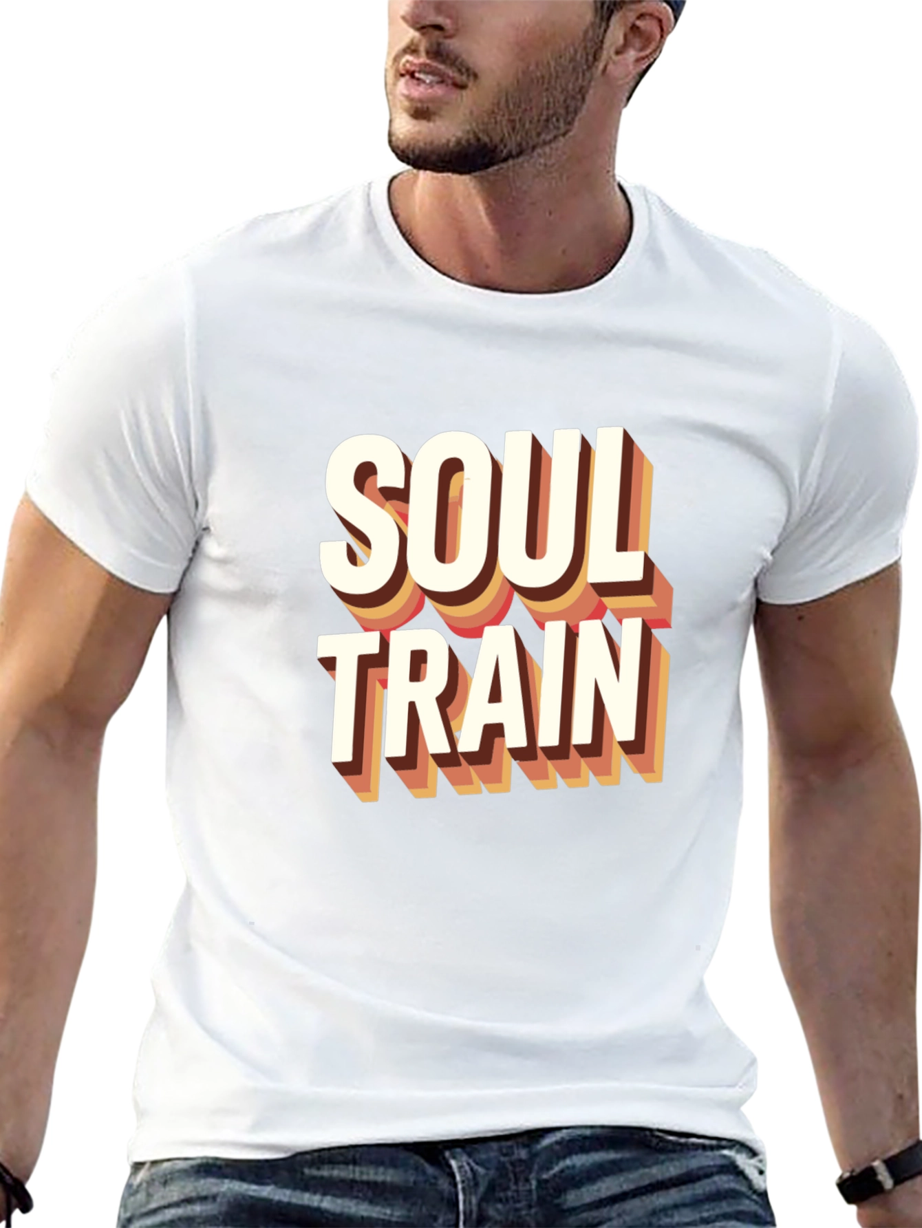 Soul Train Retro Graphic Tee - Black Cotton