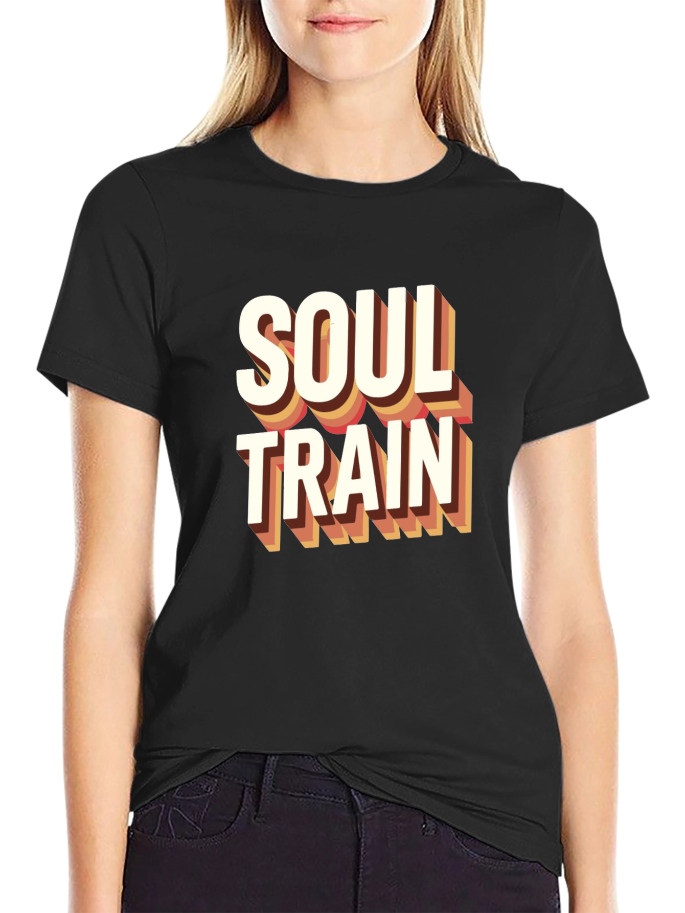 Soul Train Retro Graphic Tee - Black Cotton
