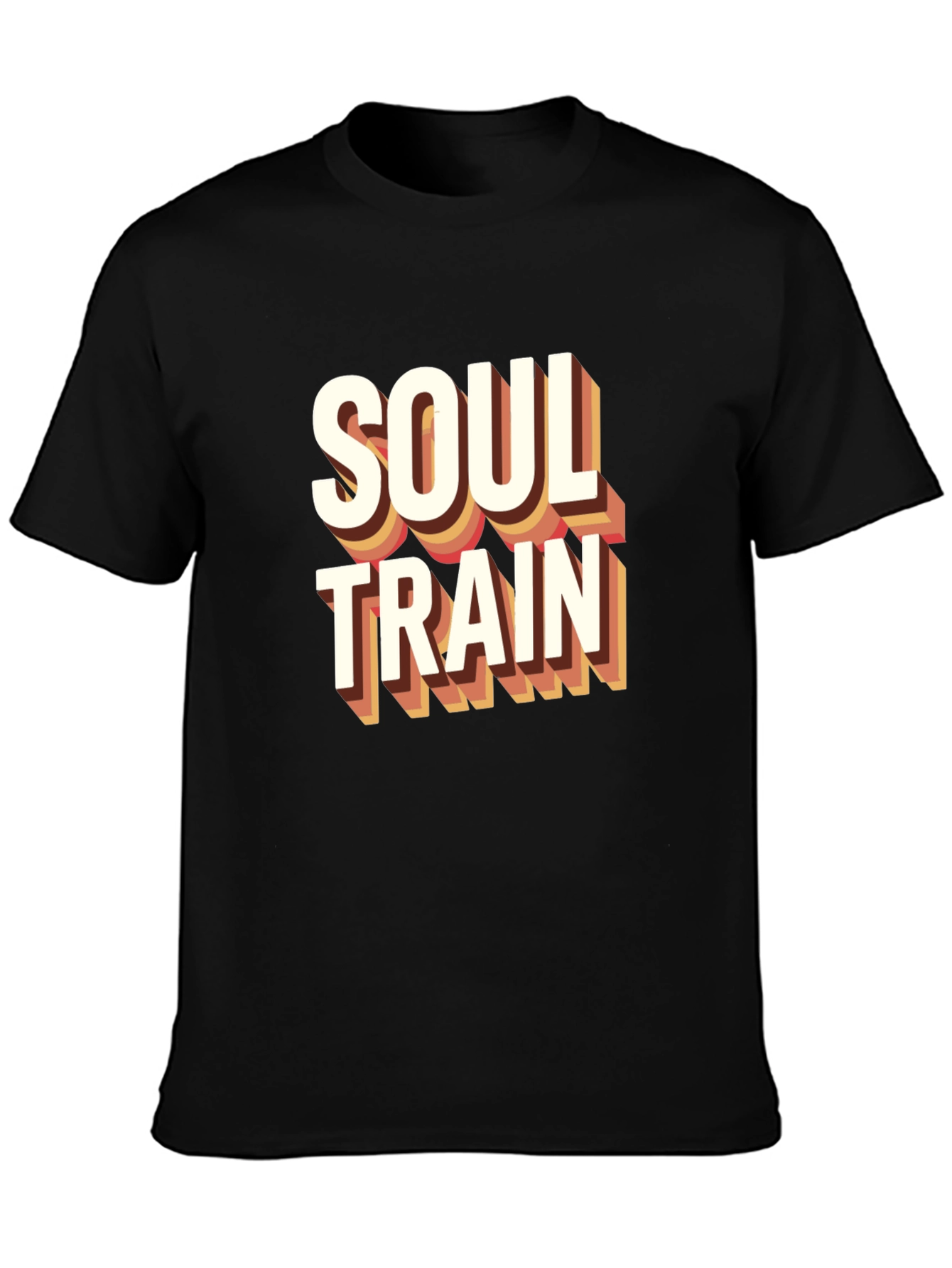 Soul Train Retro Graphic Tee - Black Cotton