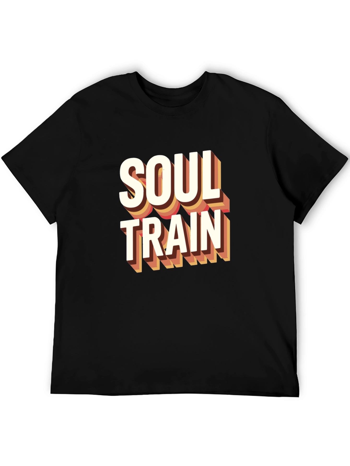 Soul Train Retro Graphic Tee - Black Cotton