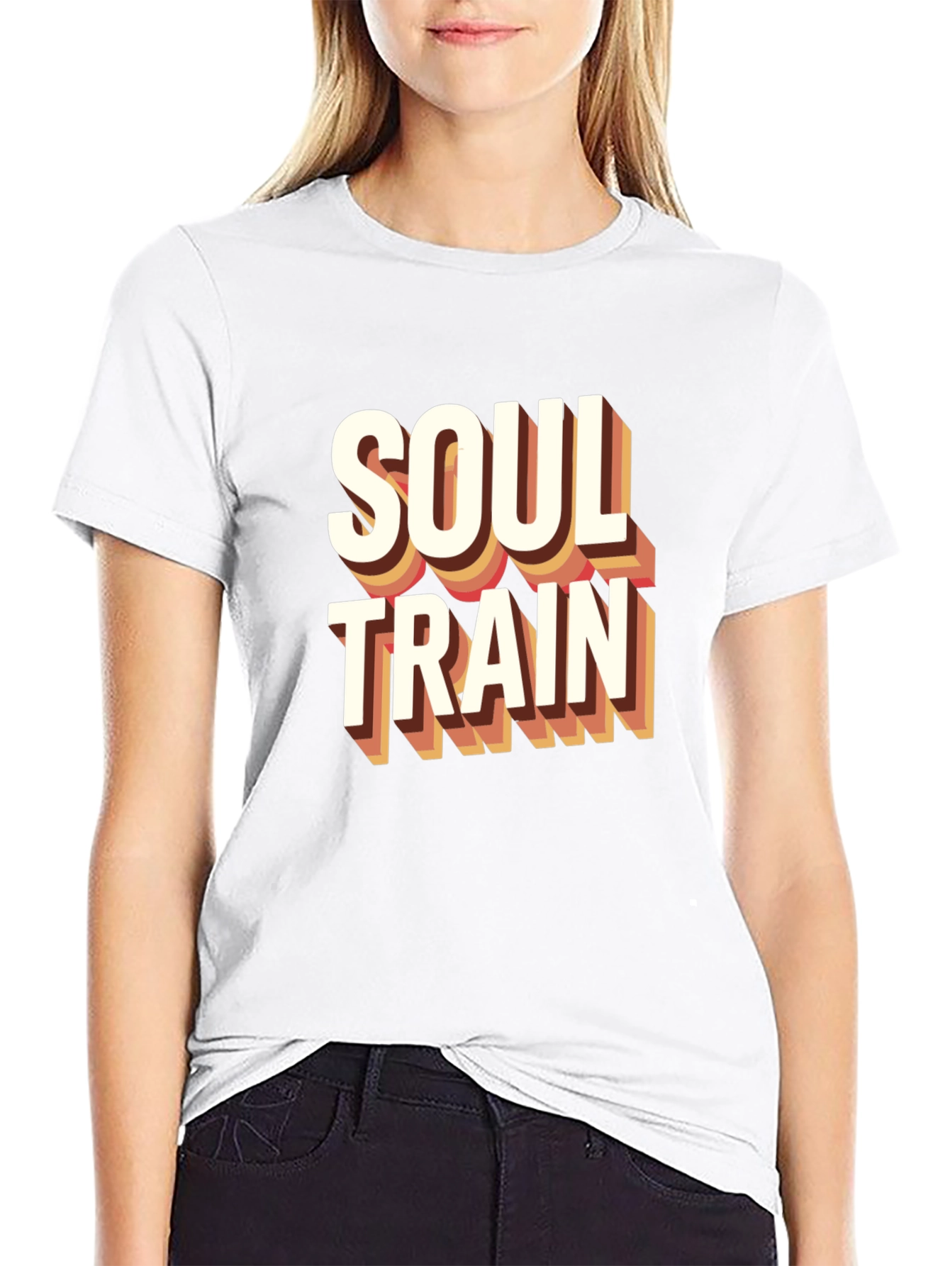 Soul Train Retro Graphic Tee - Black Cotton