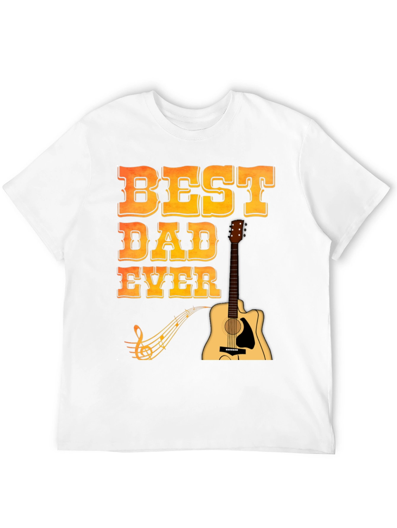 Best Dad Ever Guitar T-Shirt