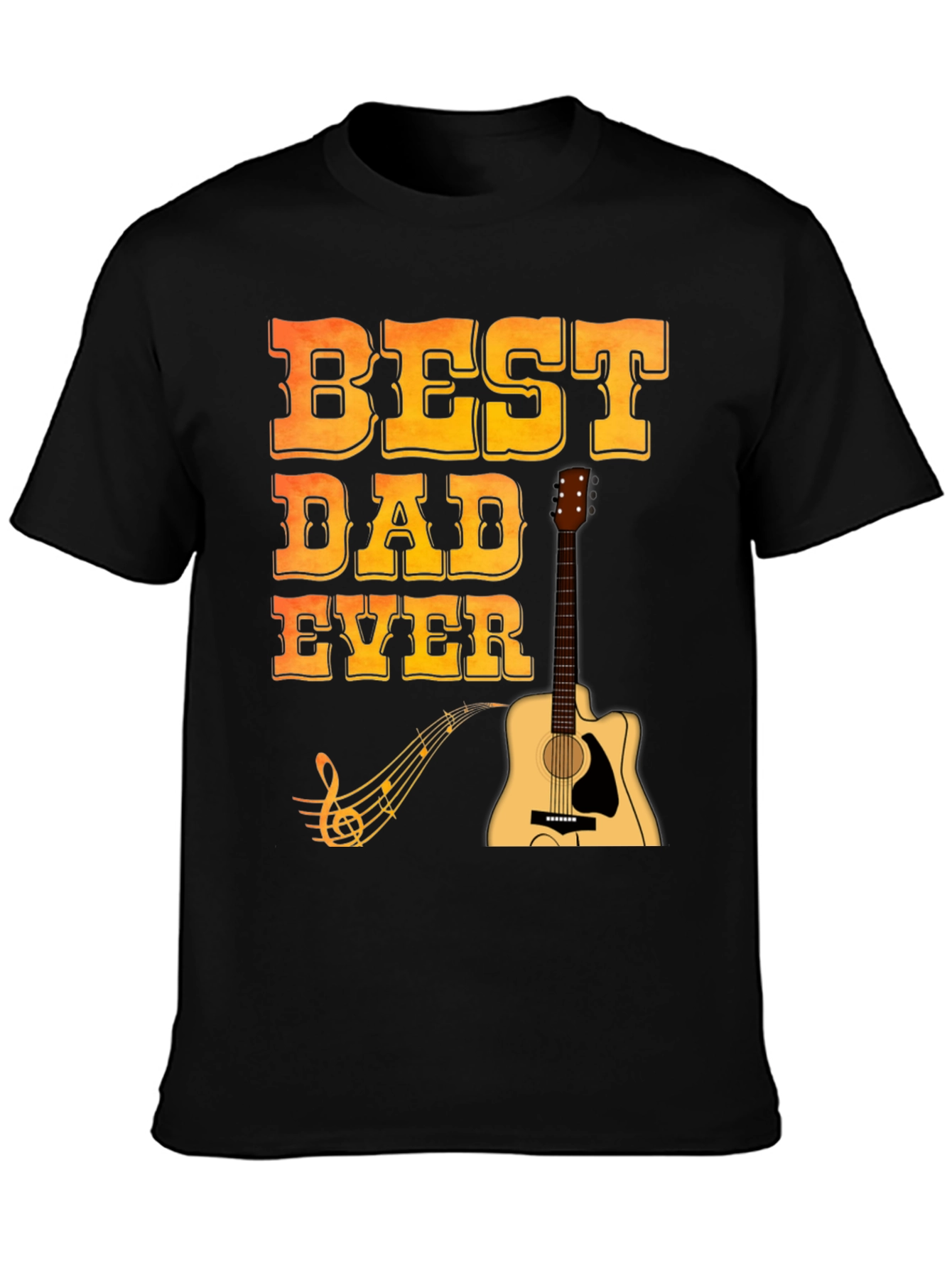 Best Dad Ever Guitar T-Shirt