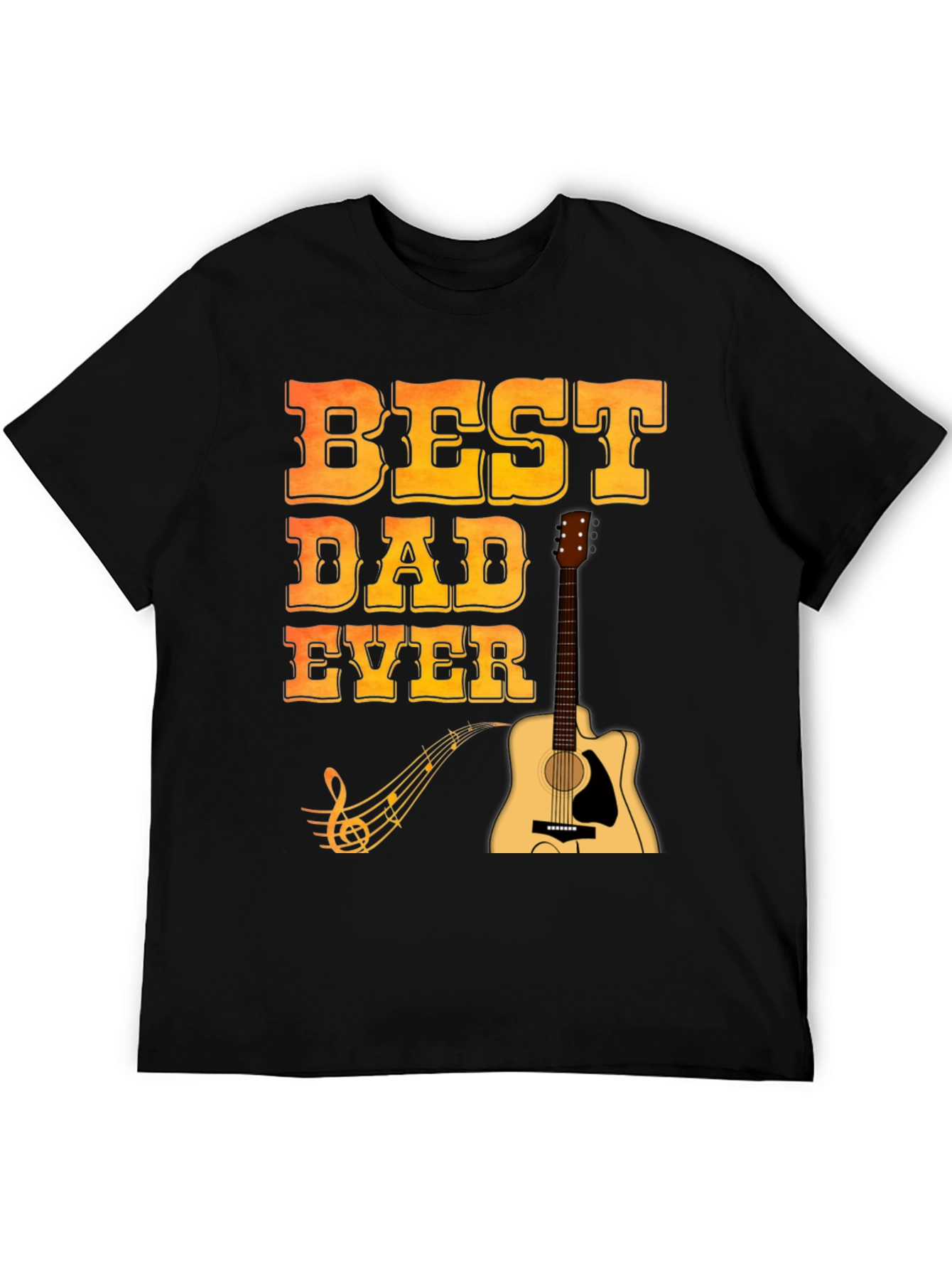 Best Dad Ever Guitar T-Shirt