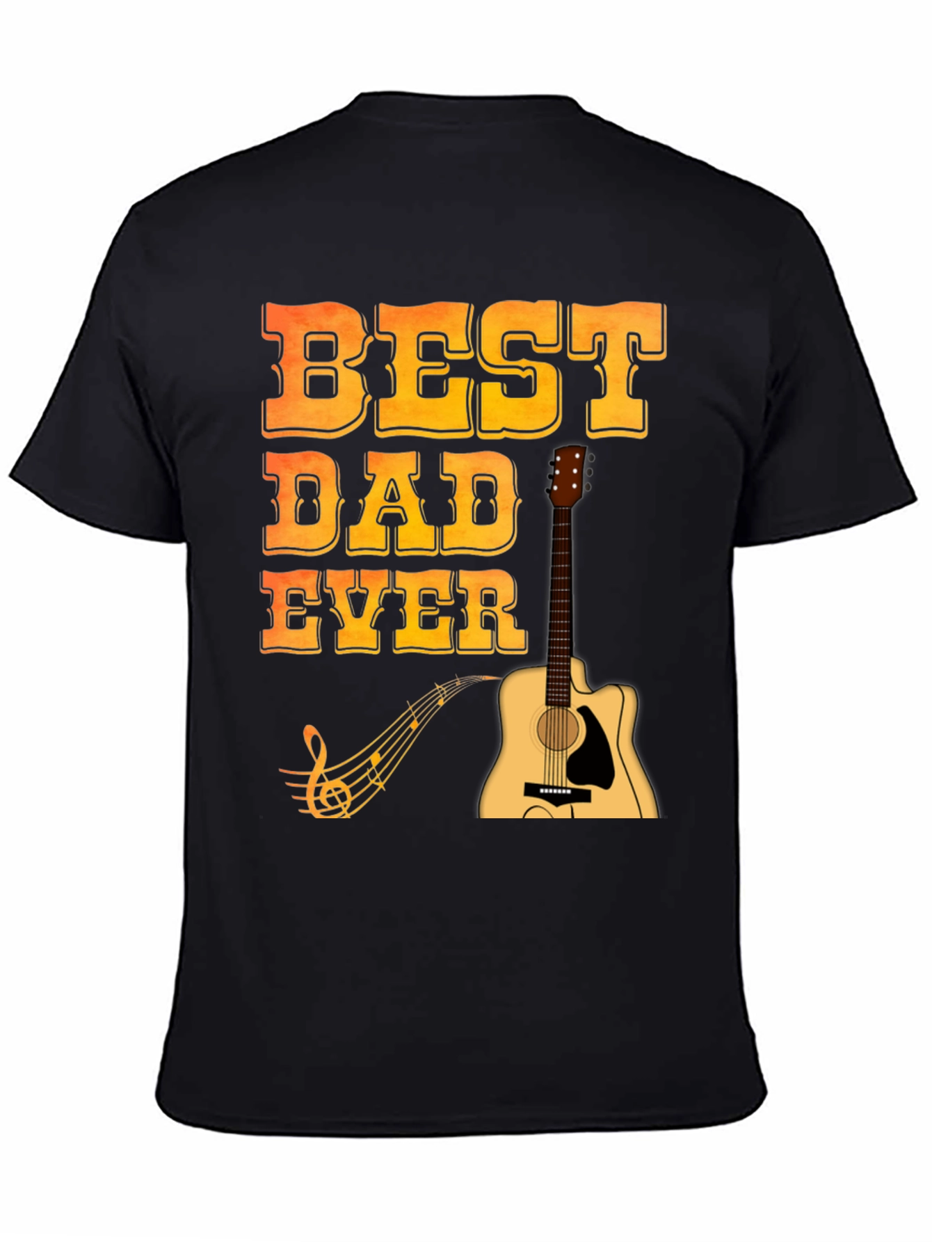 Best Dad Ever Guitar T-Shirt