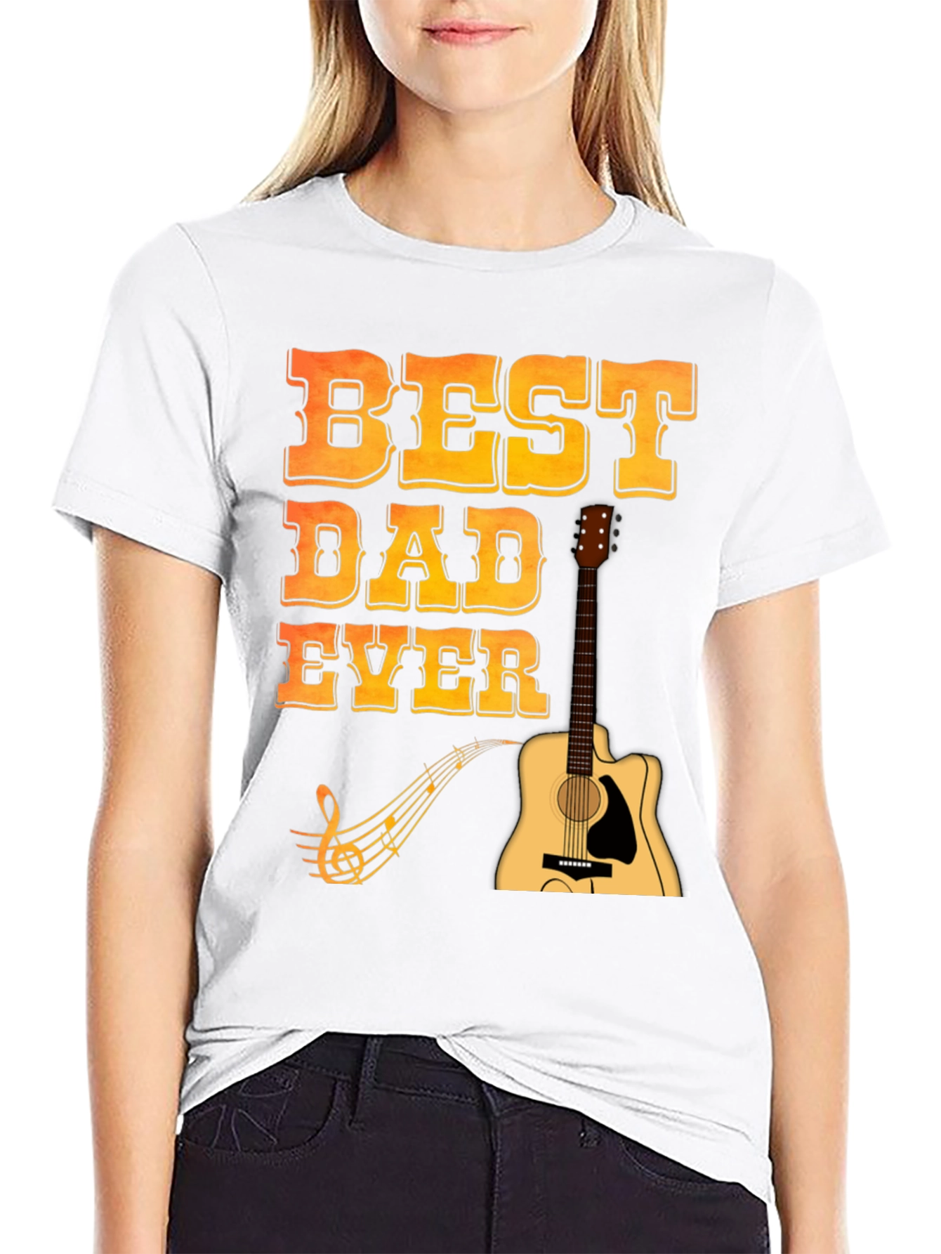 Best Dad Ever Guitar T-Shirt