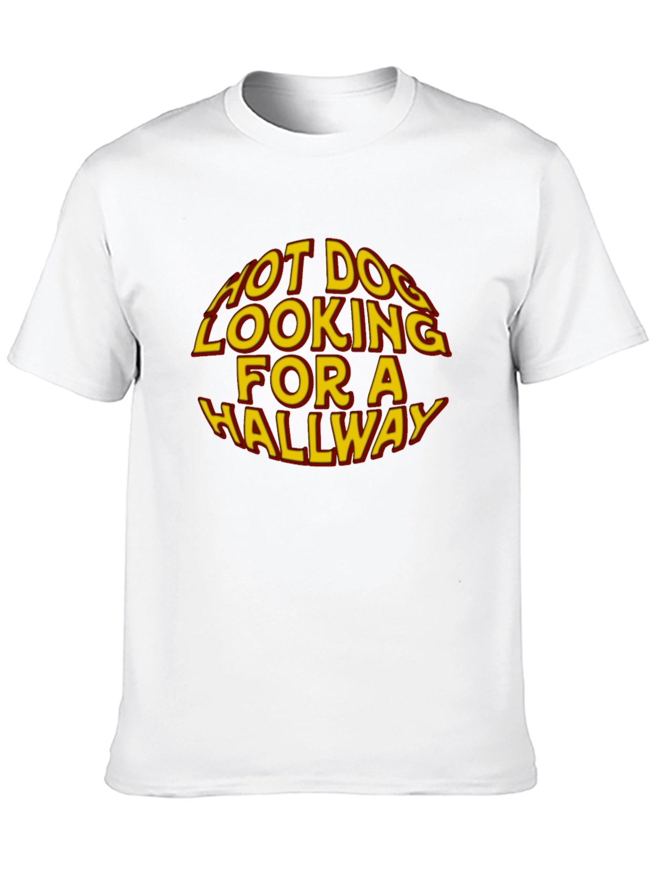 Hot Dog Looking For A Hallway Graphic T-Shirt