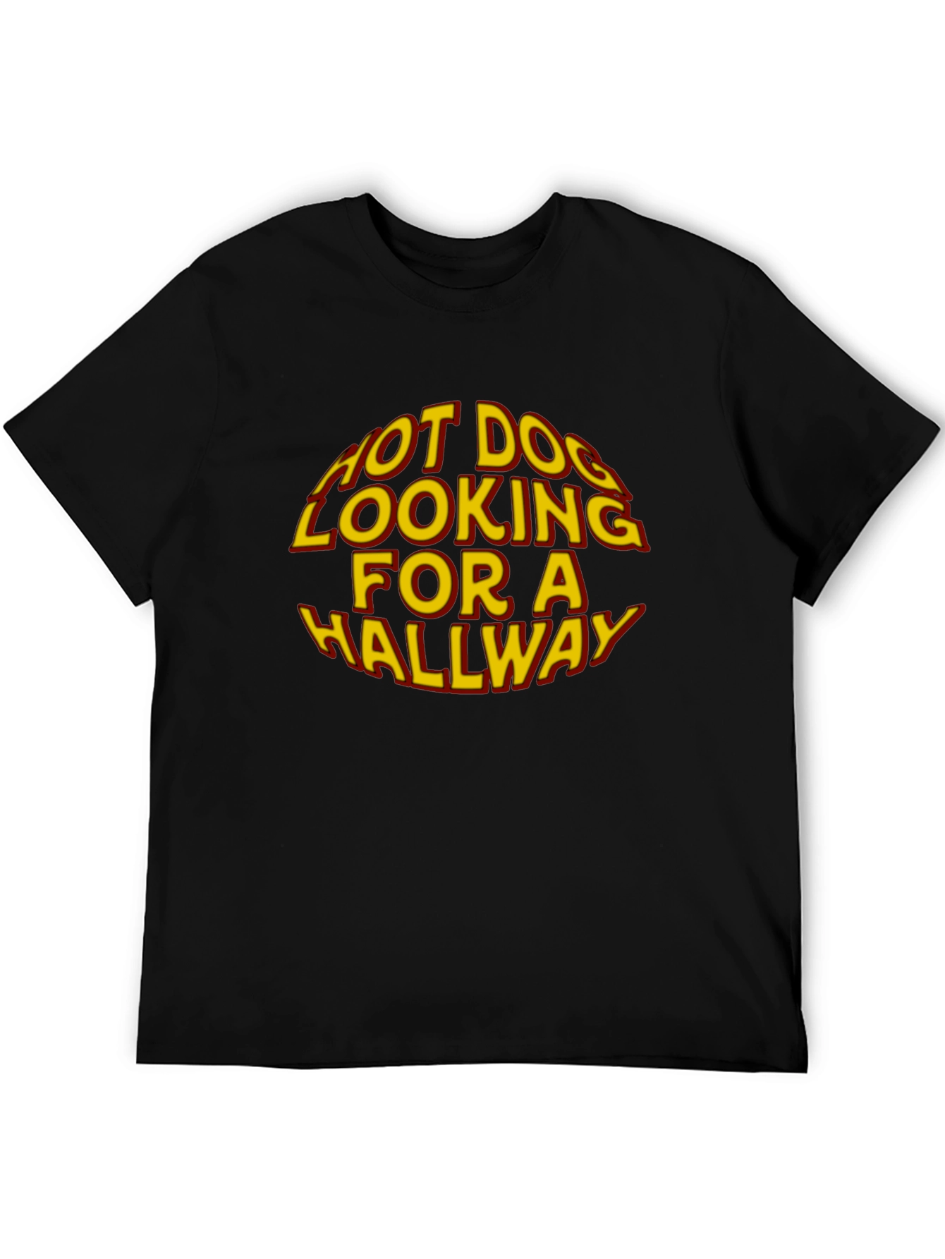 Hot Dog Looking For A Hallway Graphic T-Shirt