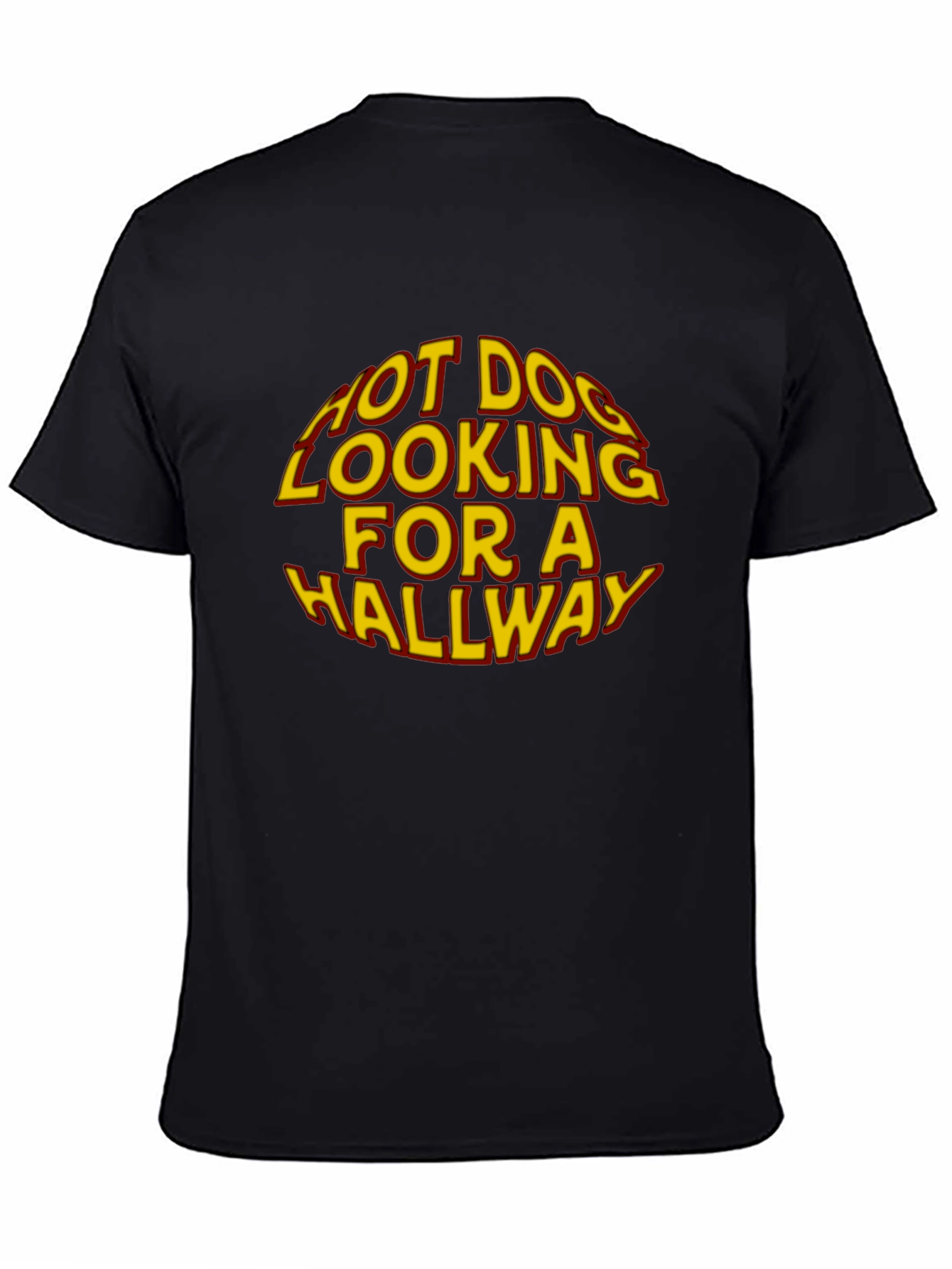 Hot Dog Looking For A Hallway Graphic T-Shirt