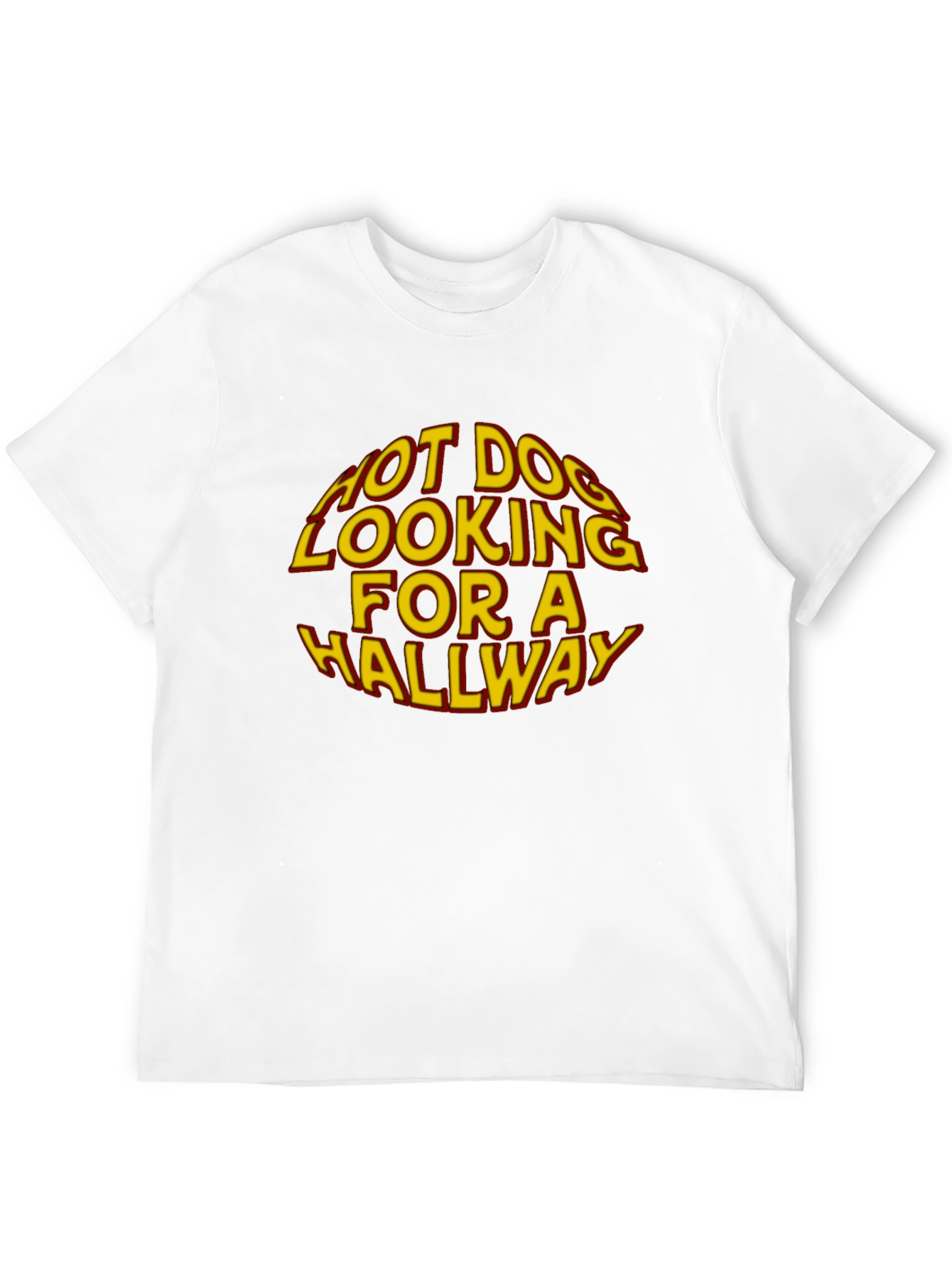 Hot Dog Looking For A Hallway Graphic T-Shirt