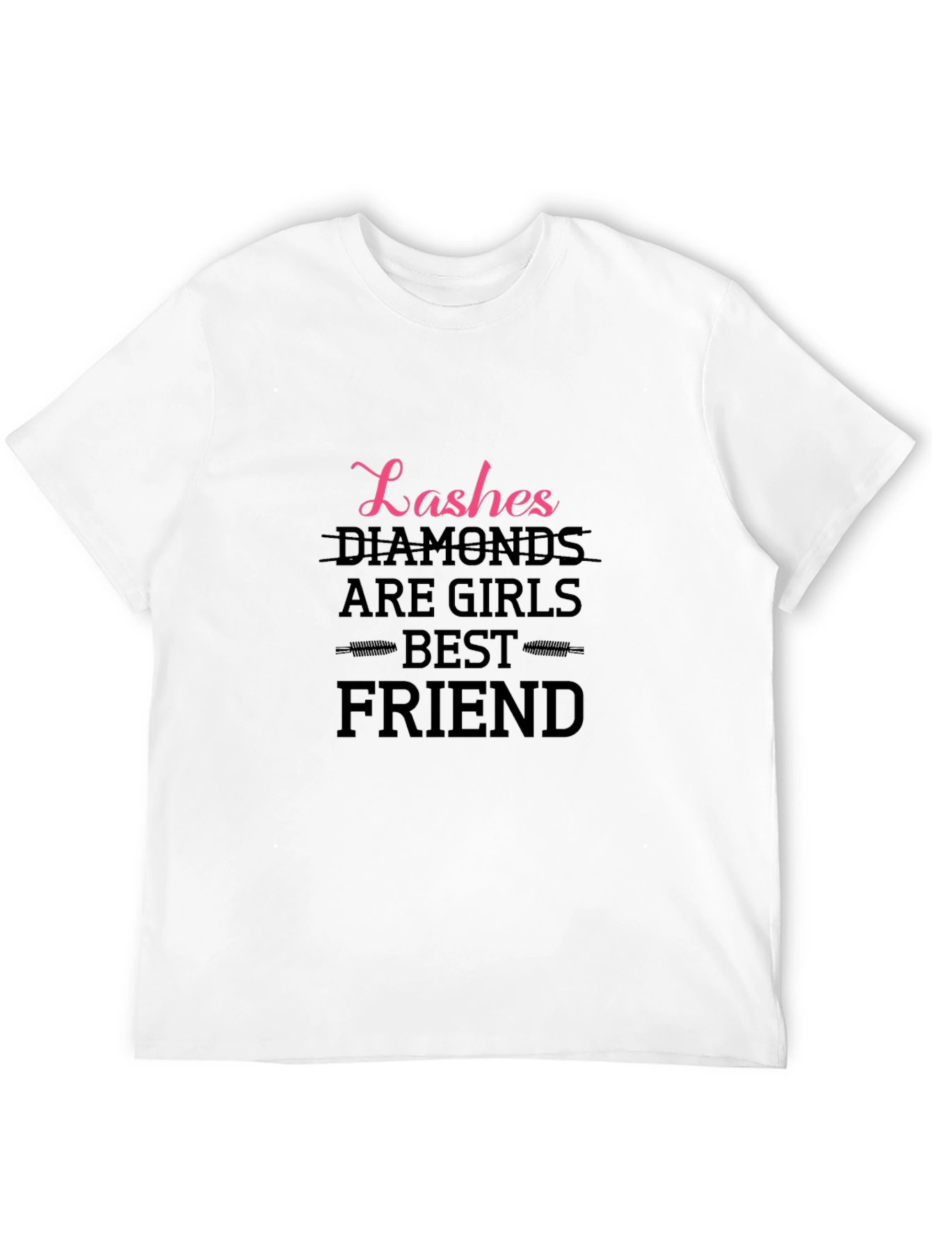 Lashes & Diamonds Graphic Tee - Best Friends!
