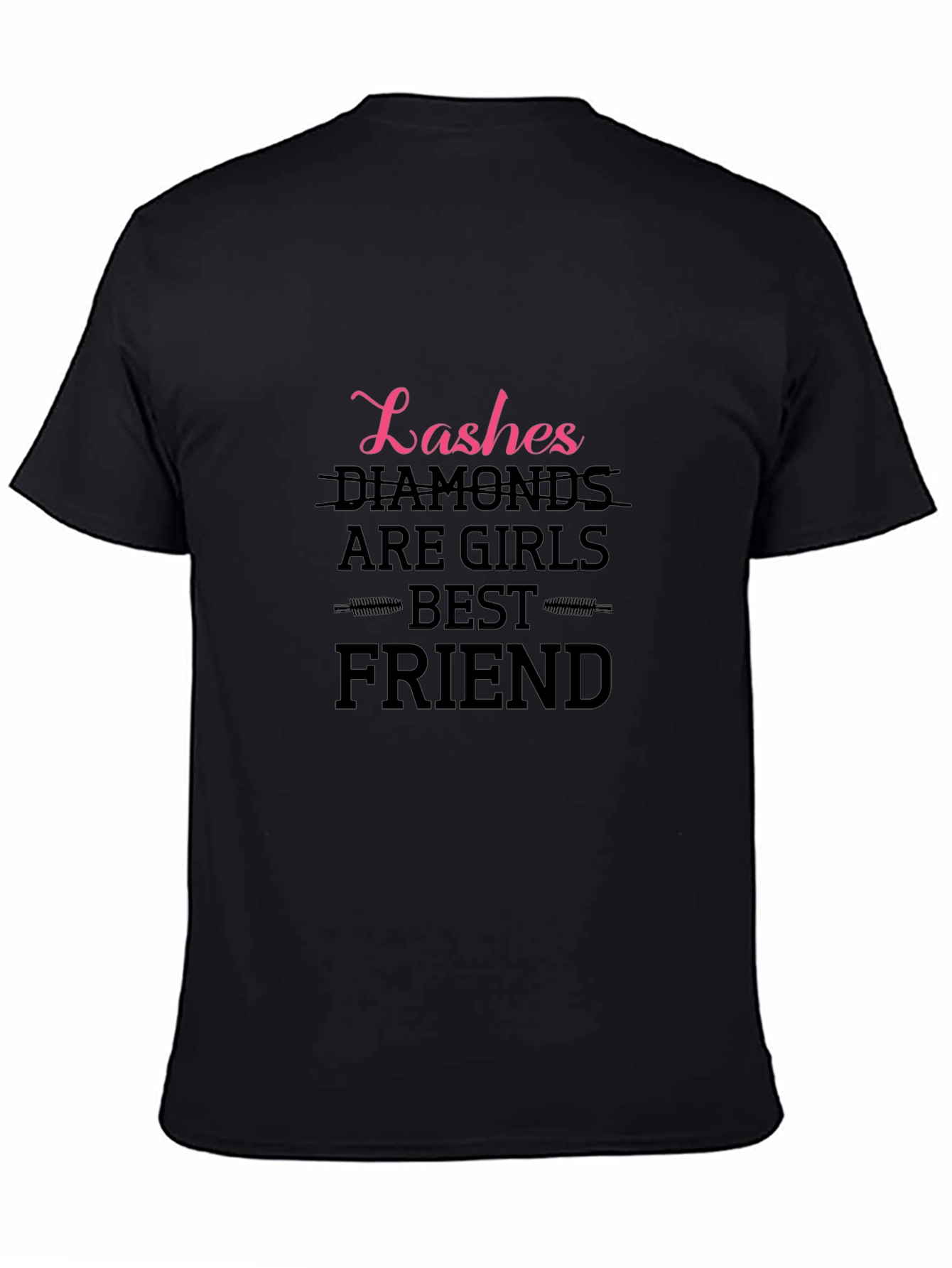 Lashes & Diamonds Graphic Tee - Best Friends!