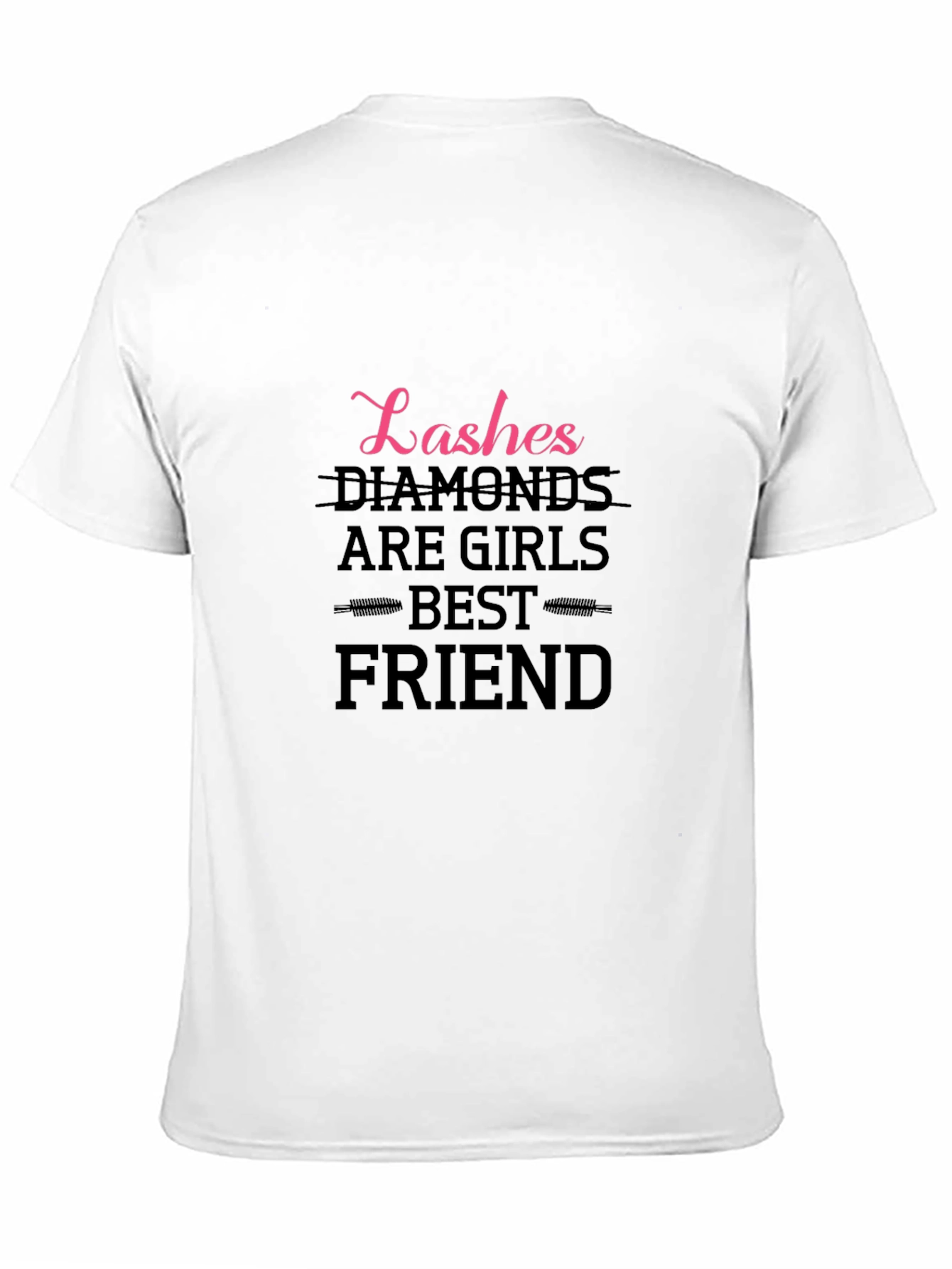 Lashes & Diamonds Graphic Tee - Best Friends!